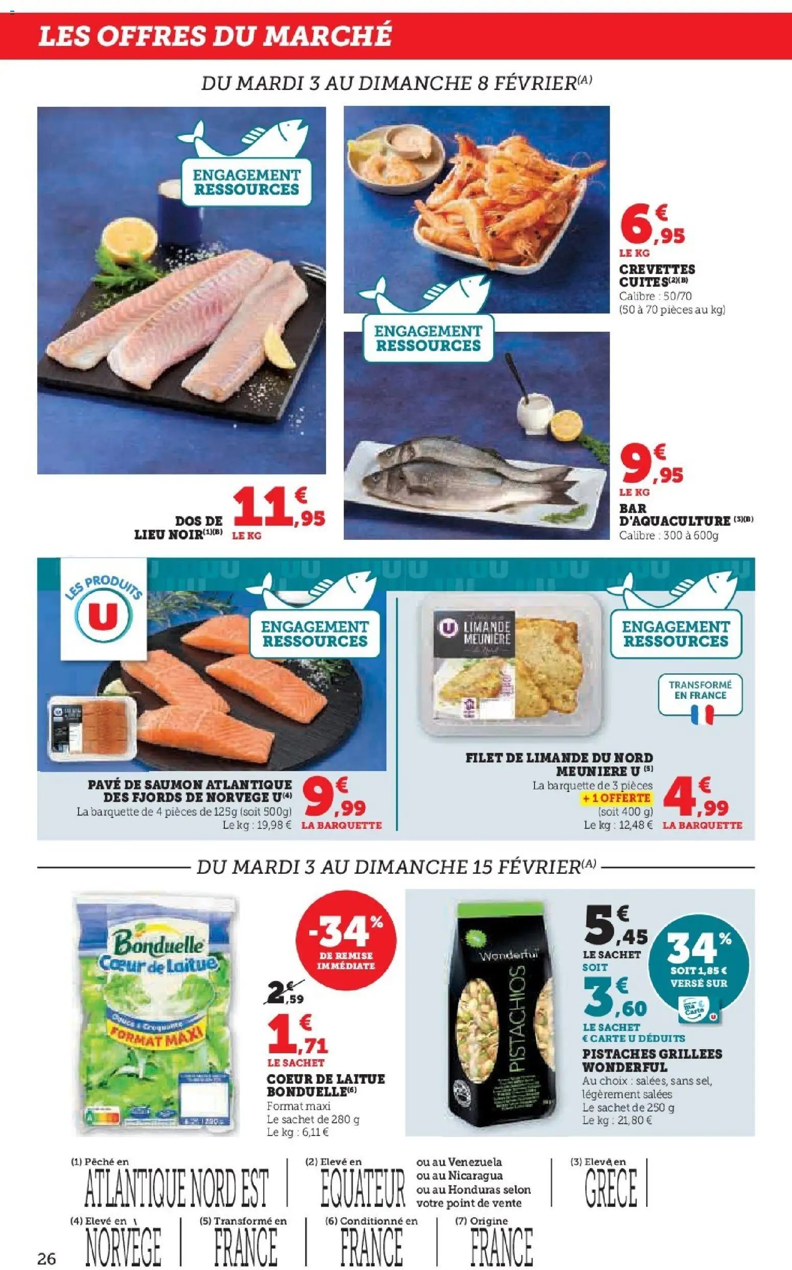 {H1} | Page: 26 | Produits: Pêche, Laitue, Crevettes, Saumon
