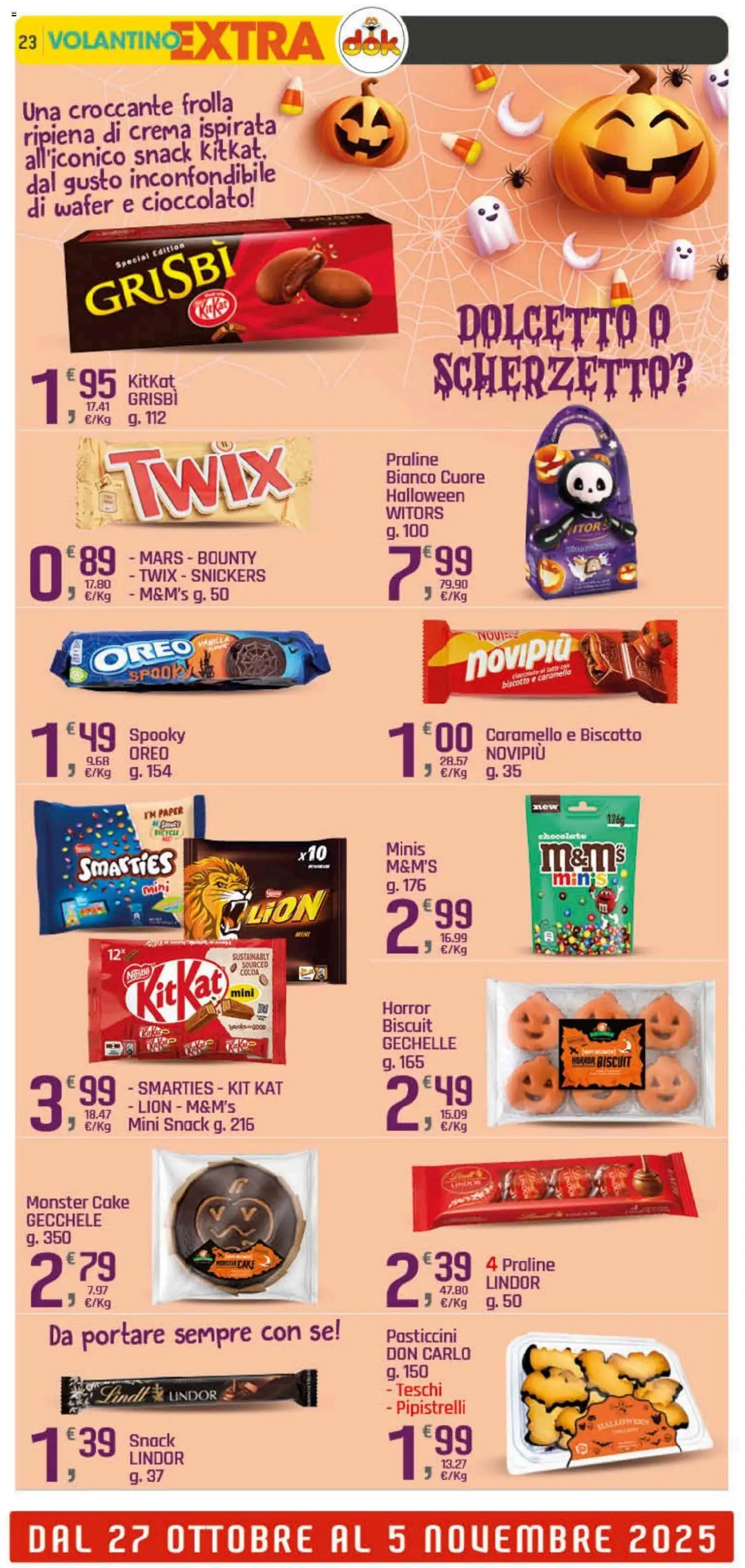 Volantino DOK del 23.10.2025 | Pagina: 23 | Prodotti: Crema, Cioccolato