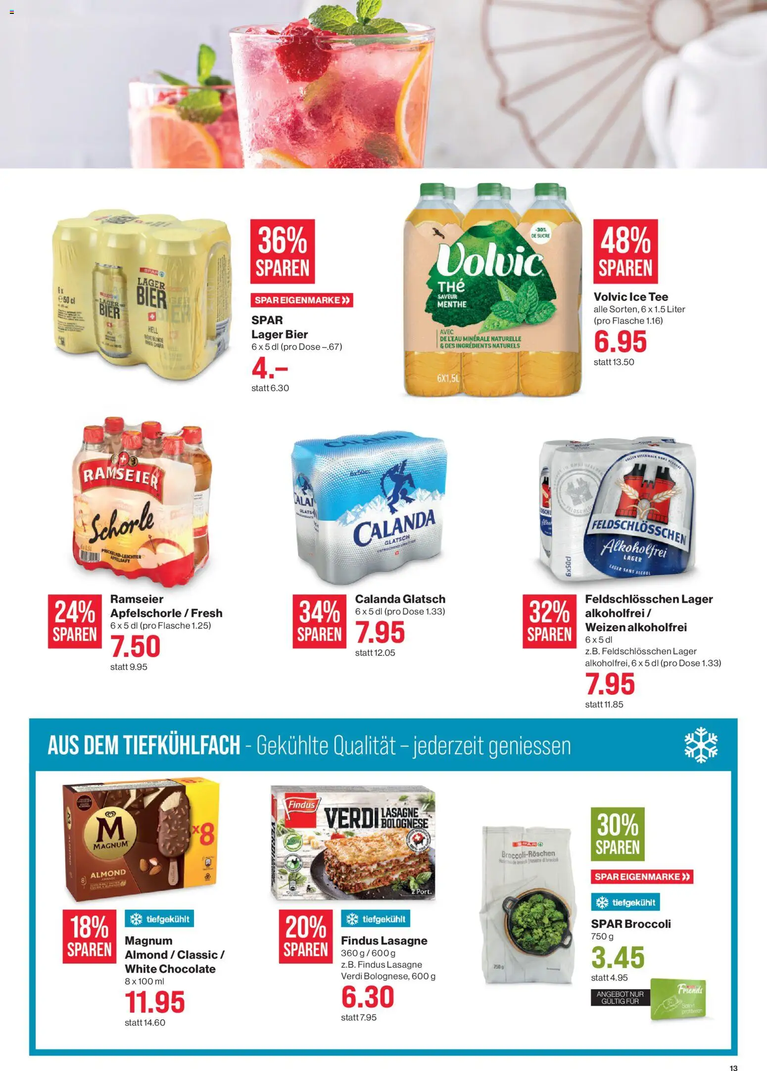 SPAR Aktionen – gültig ab 08.01.2026 | Seite: 13 | Produkte: En Kommode, Bier, Tee
