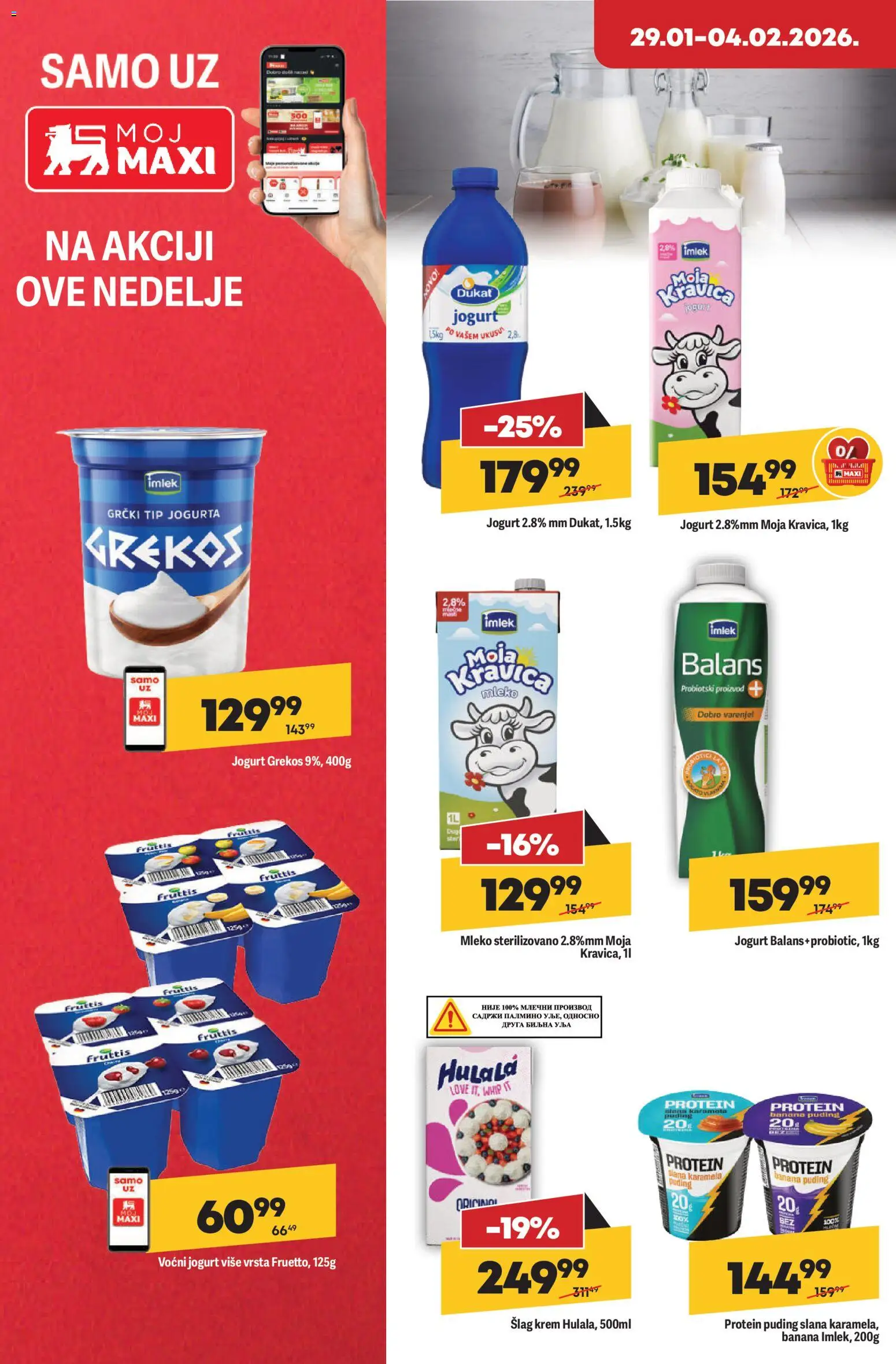 Maxi katalog - važi od 29.01.2026 | Strana: 14 | Proizvode: Protein, Mleko, Jogurt, Voćni jogurt