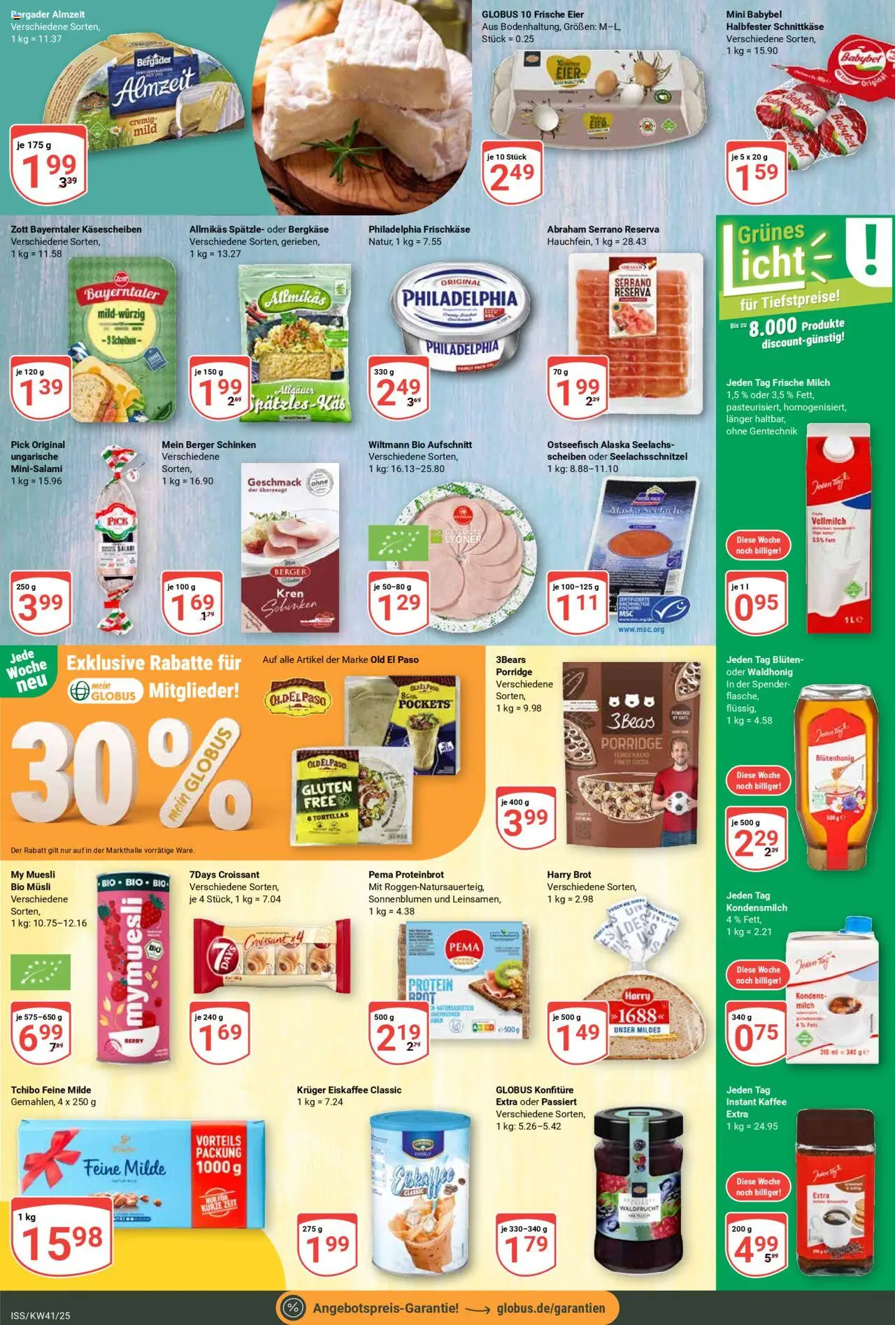 Globus Prospekt 	 – gültig ab 06.10.2025 | Seite: 16 | Produkte: Musli, Eier, Kaffee, Babybel