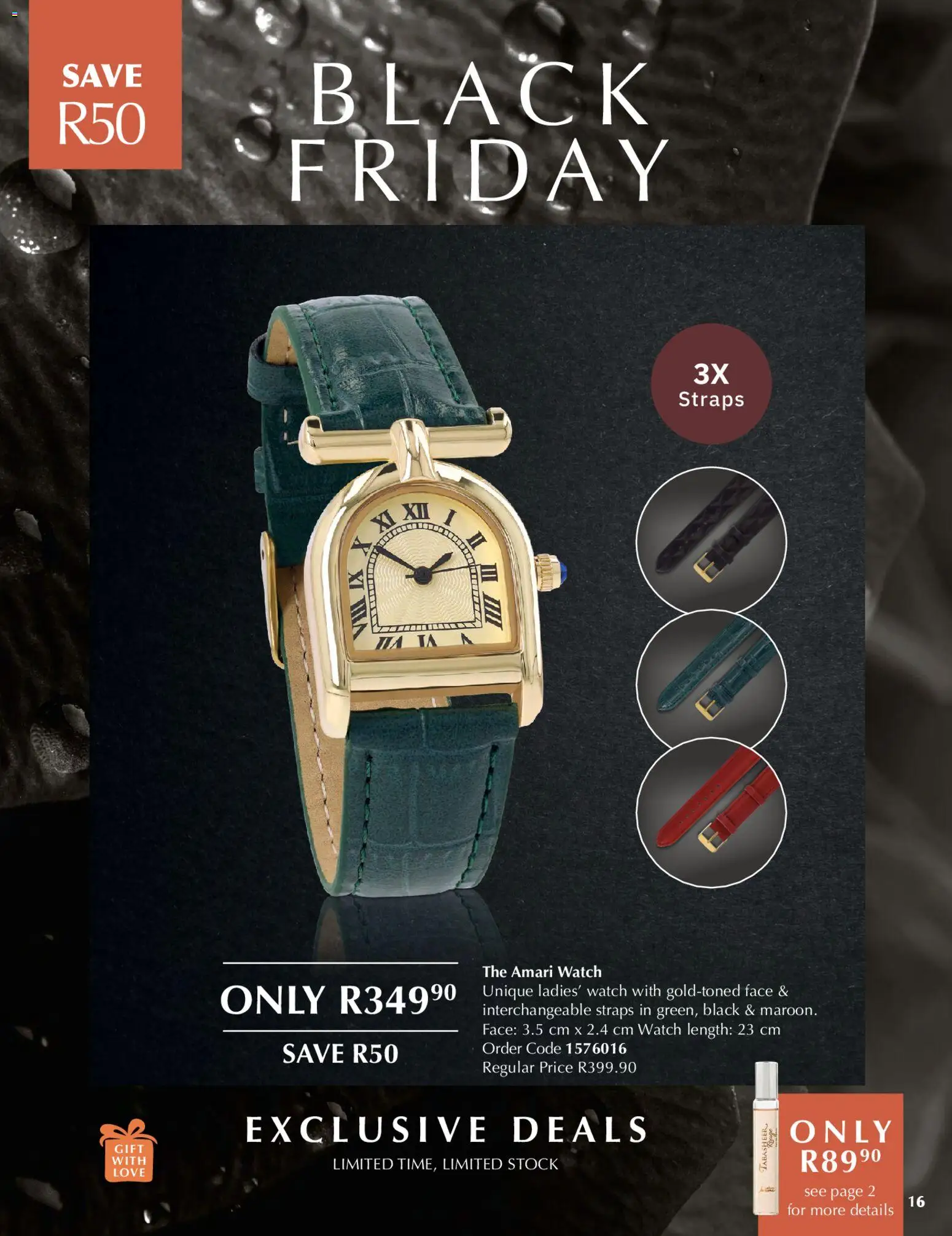 New Justine catalogue – valid from 28.11.2025 | Page: 16 | Products: Watch, Stock