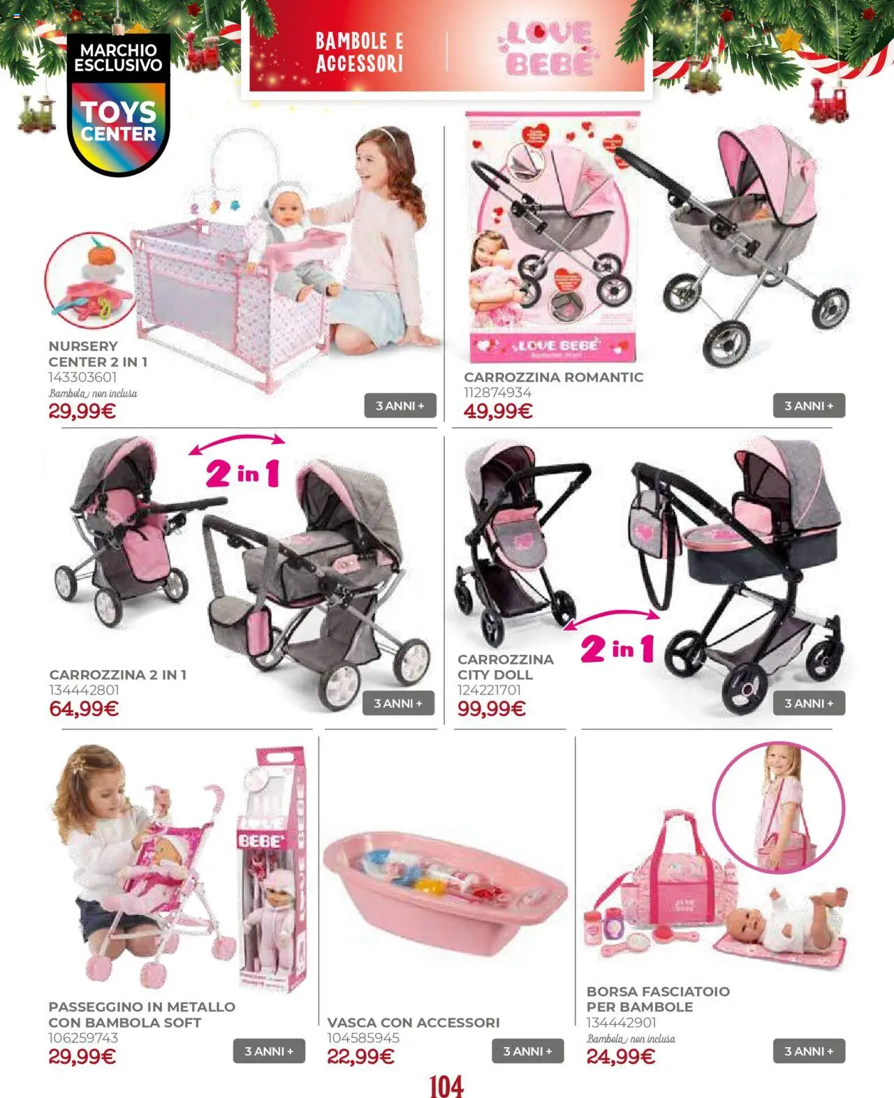Volantino Toys Center del 17.10.2025 | Pagina: 106 | Prodotti: Passeggino, Borsa, Fasciatoio
