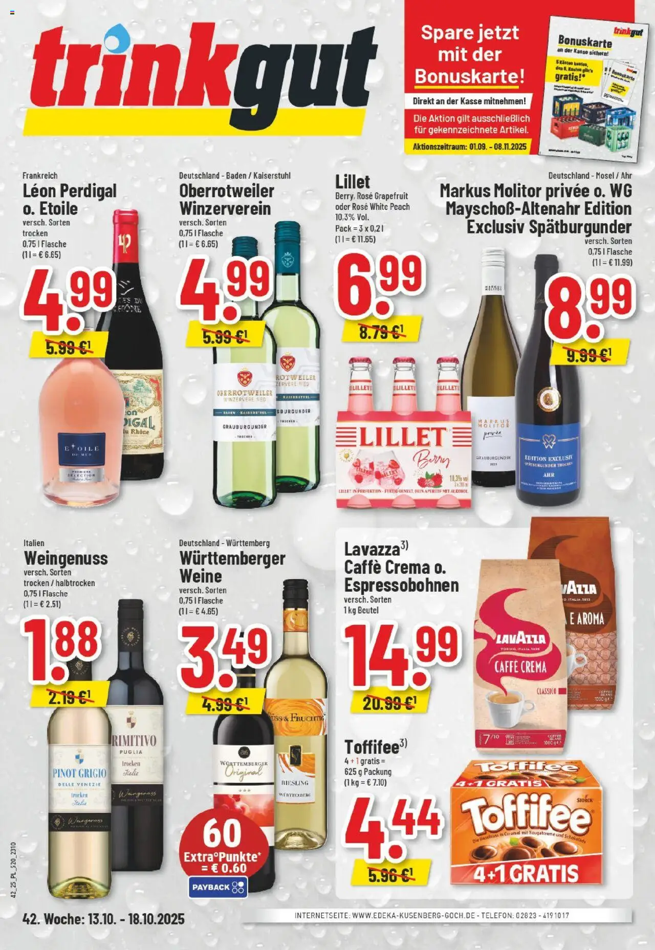 Edeka prospekt Goch	 – gültig ab 13.10.2025 | Seite: 20 | Produkte: Lavazza, Grapefruit, Toffifee, Telefon