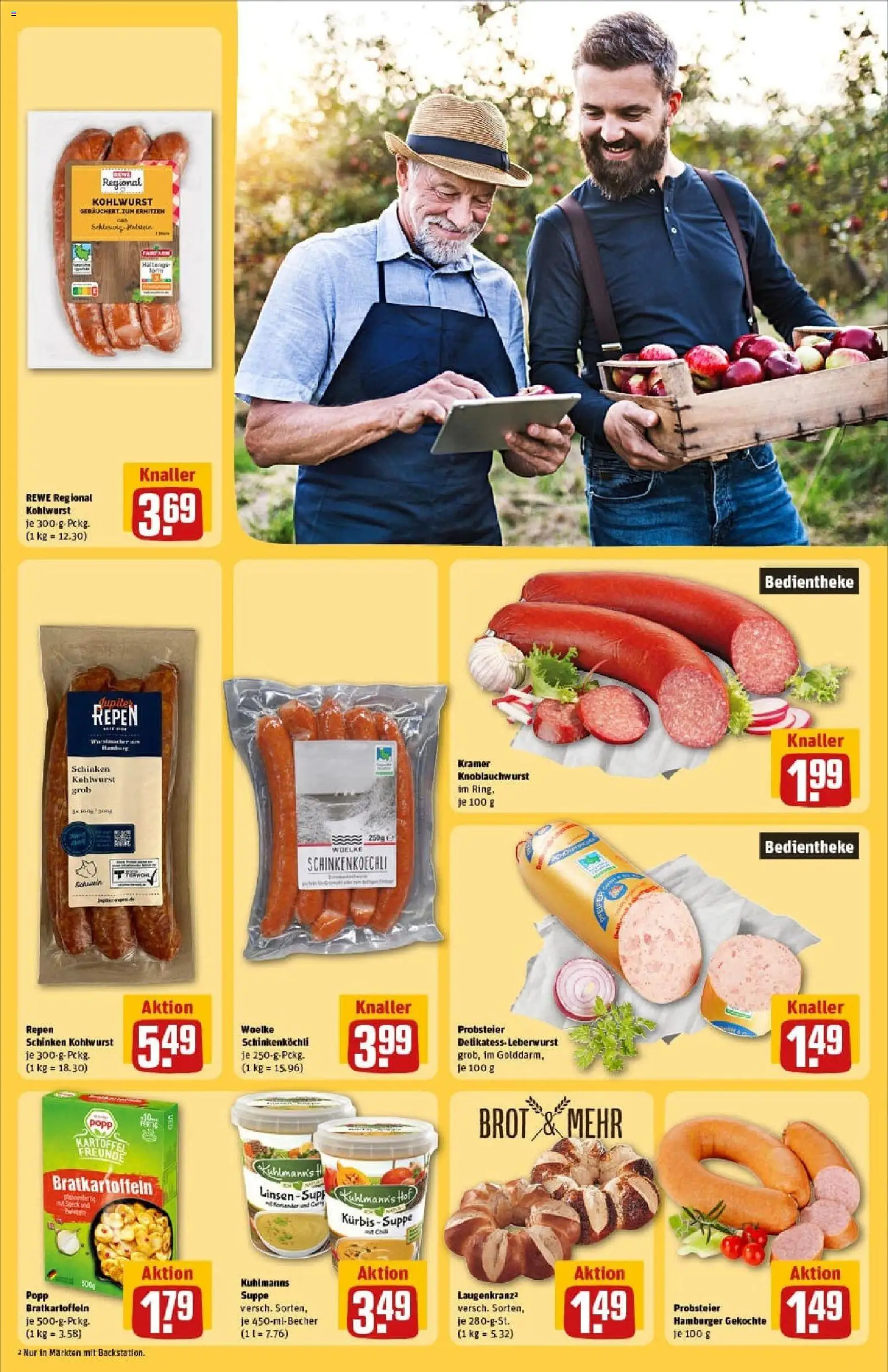 Rewe prospekt Braunschweig	 – gültig ab 26.10.2025 | Seite: 27 | Produkte: Kürbis, Brot, Schinken