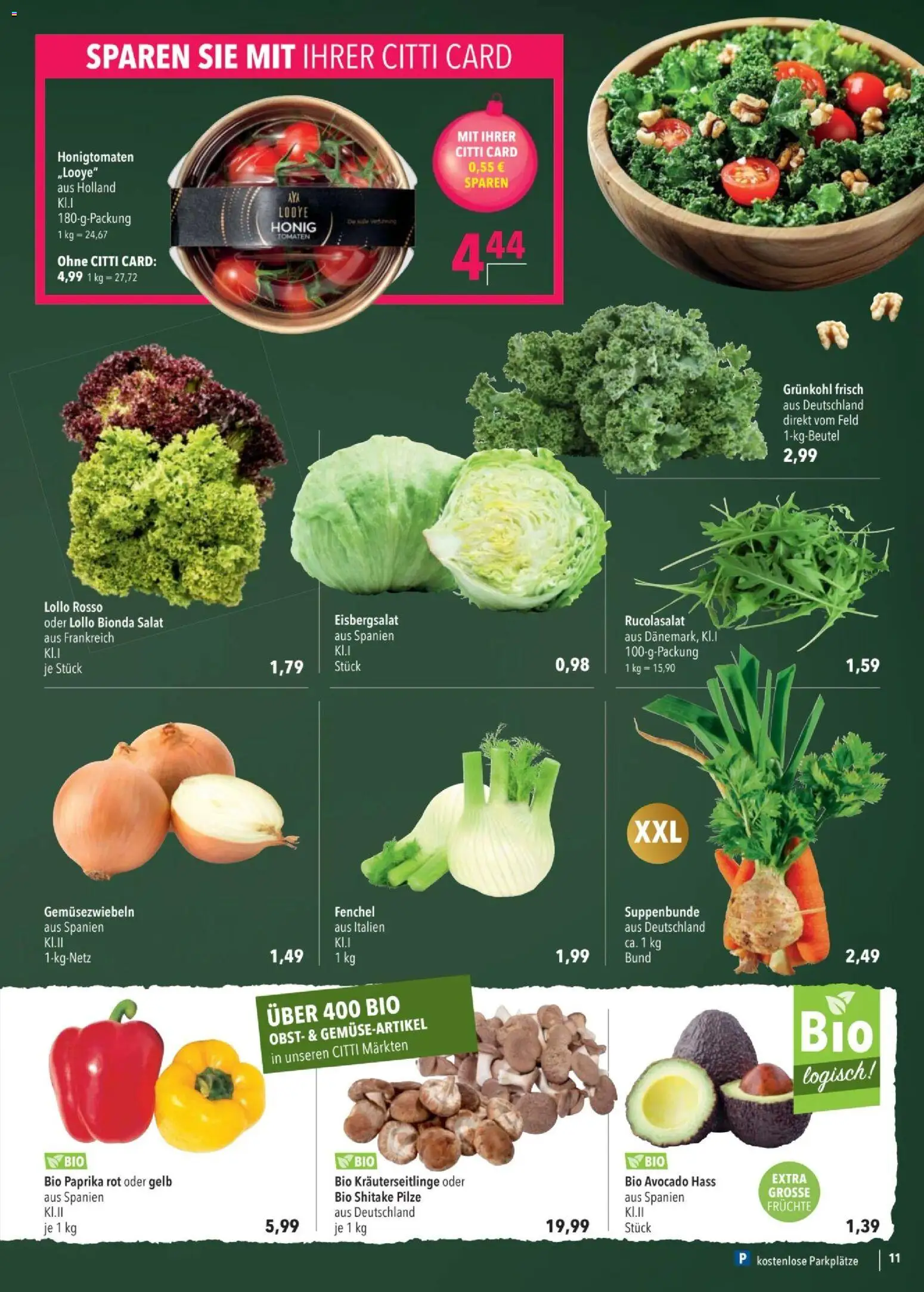CITTI tilbudsavis – gyldig fra 17.12.2025 | Side: 11 | Produkter: Salat, Avocado, Rucolasalat, Paprika