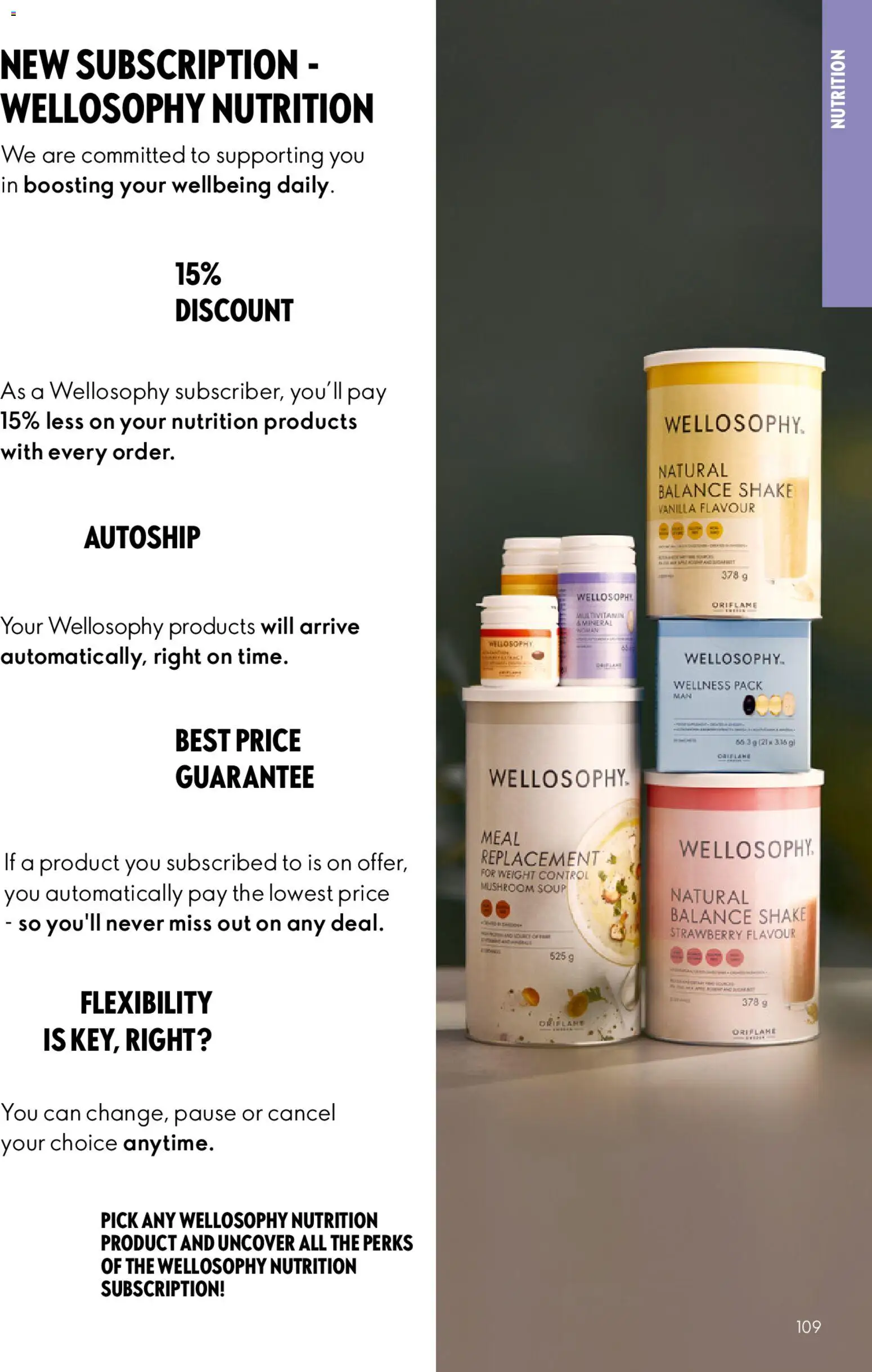 {H1} | Page: 109 | Products: Soup, Weight, Strawberry, Vanilla