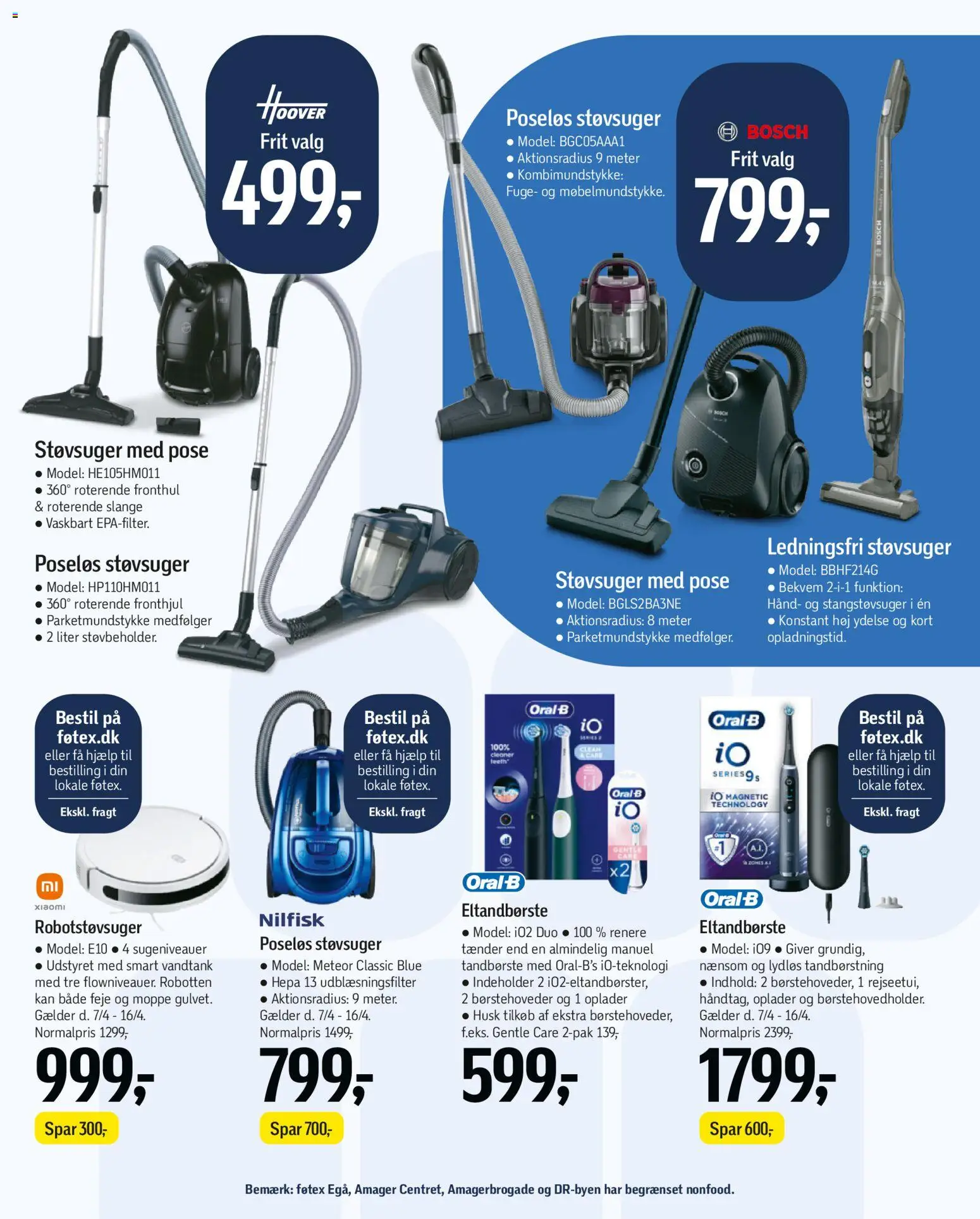 Føtex tilbudsavis – gyldig fra 07.04.2026 | Side: 47 | Produkter: Robotstøvsuger, Tandbørste, Eltandbørste, Støvsuger