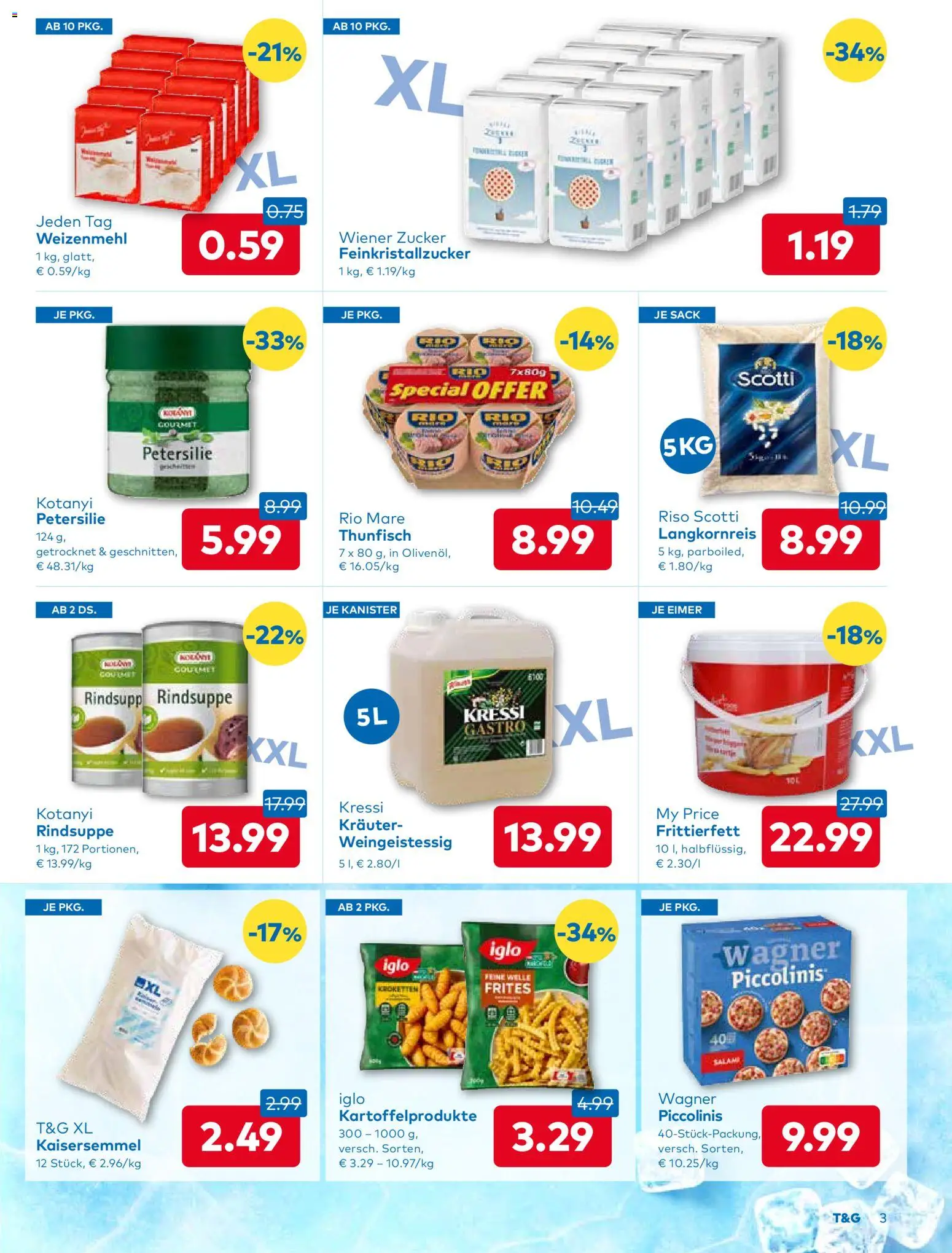 T&G - Tirol gültig ab 04.12.2025 | Seite: 3 | Produkte: Zucker, Petersilie