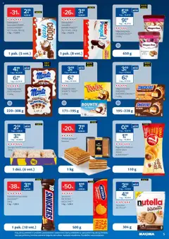 MAXIMA - Leidinys │galioja nuo 22.07.2025 | Puslapis: 5 | Prekių: Sausainiai, Ledai, Pyragas, Valgomieji ledai