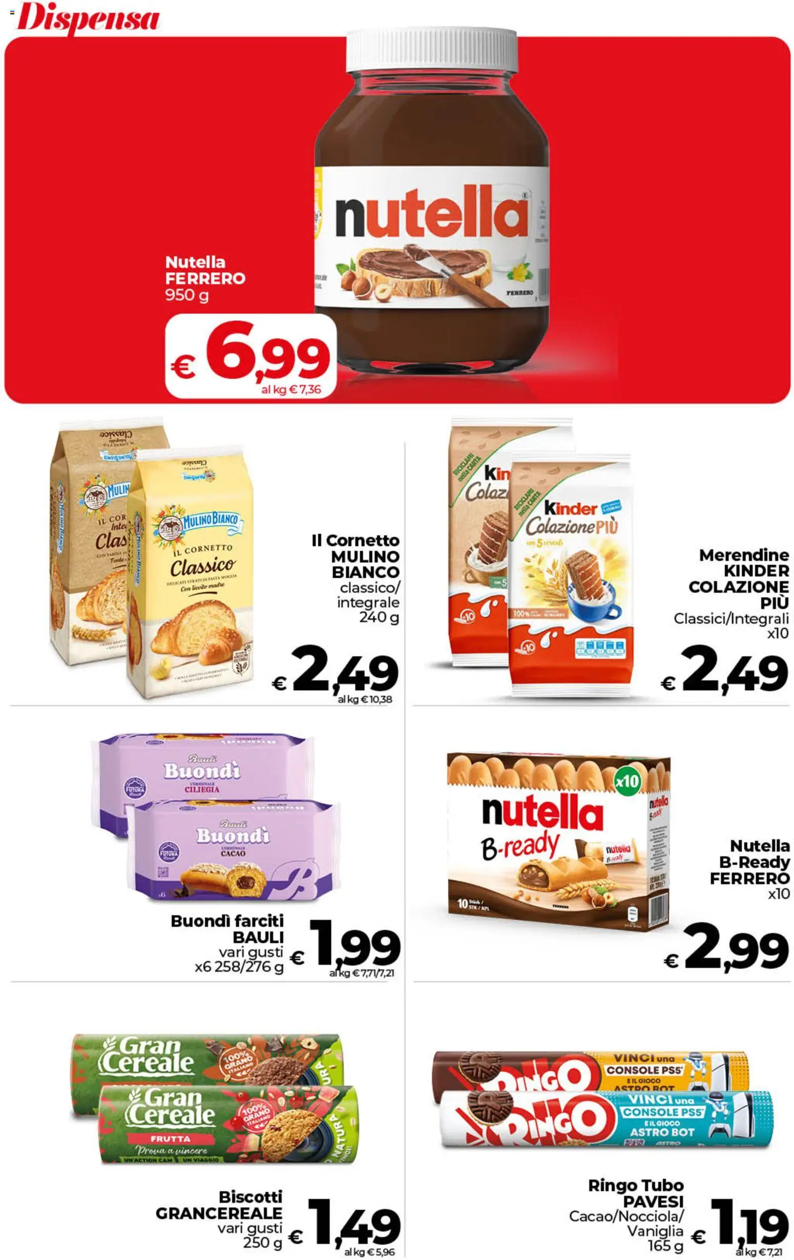 Volantino COOP del 26.03.2026 | Pagina: 31 | Prodotti: Cornetto, Frutta, Gioco, Cacao