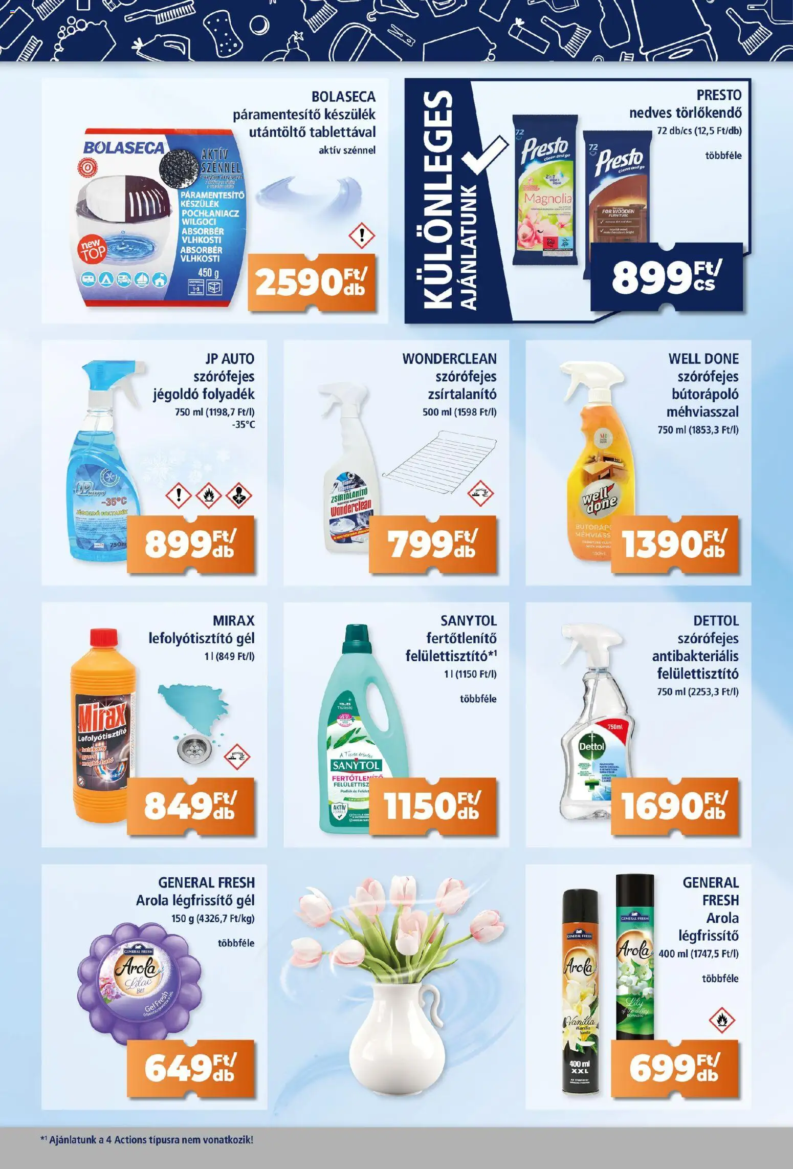 Goods Market akciós ujság - amely érvényes a következő dátumtól: 20.11.2025 | Oldal: 3 | Termékek: Páramentesítő, Törlőkendő, Légfrissítő, Nedves törlőkendő