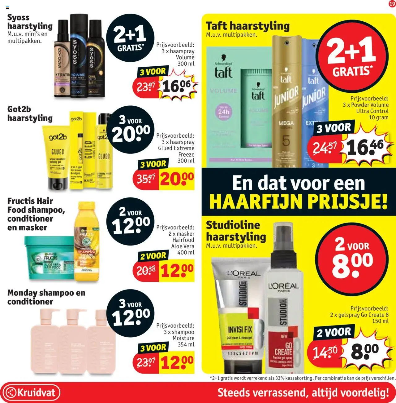 {H1} | Pagina: 21 | Producten: Shampoo, Conditioner, Haarspray, Kan