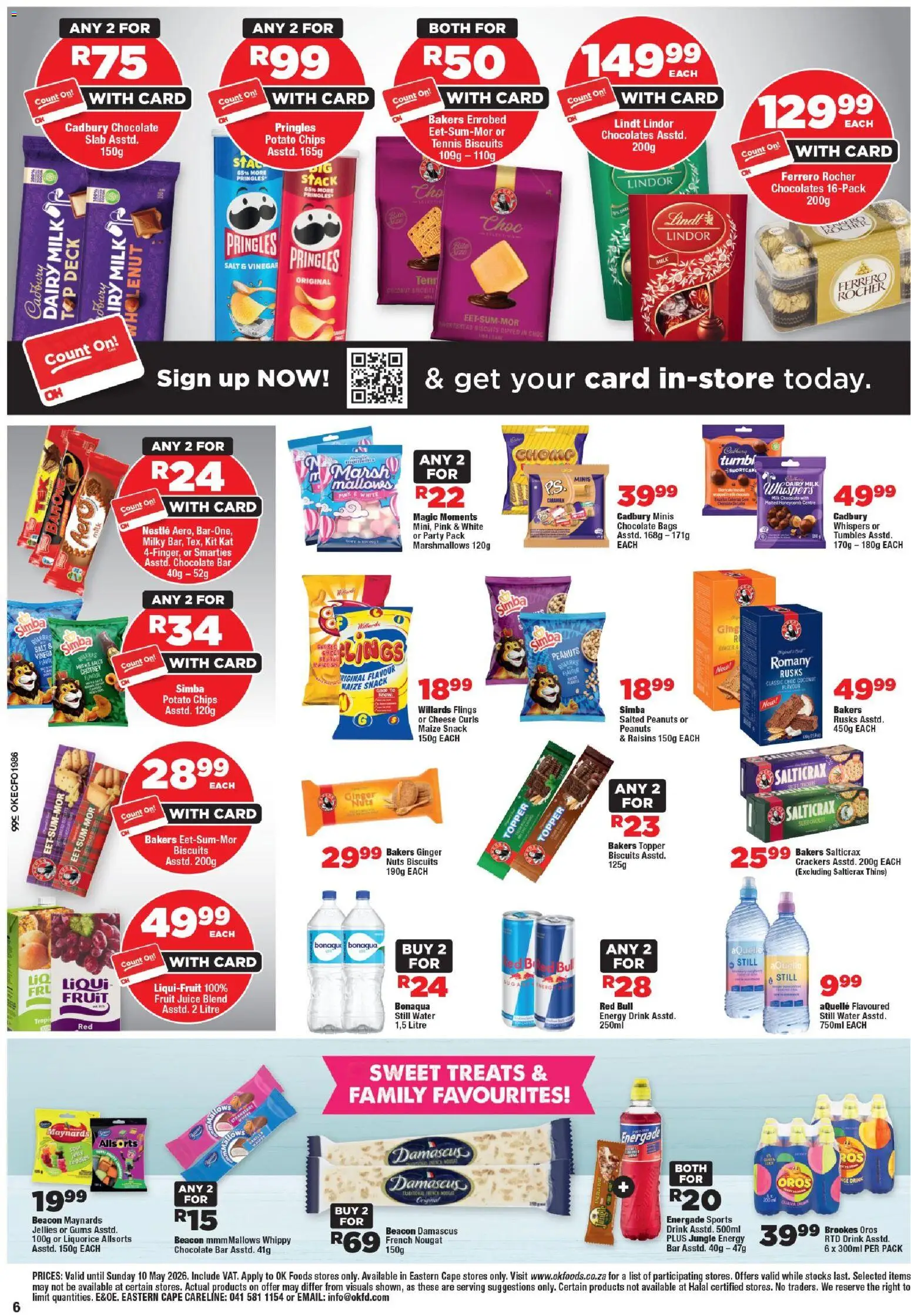 New OK Foods catalogue – valid from 24.04.2026 | Page: 6 | Products: Milk, Vinegar, Nuts, Peanuts