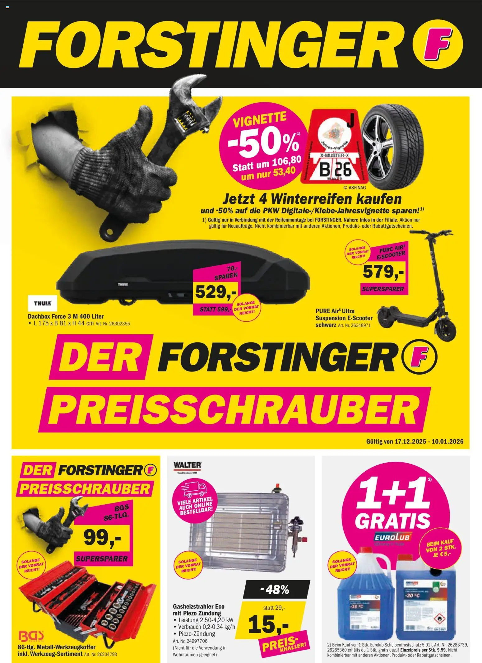 Forstinger Flugblatt gültig ab 17.12.2025 | Seite: 1