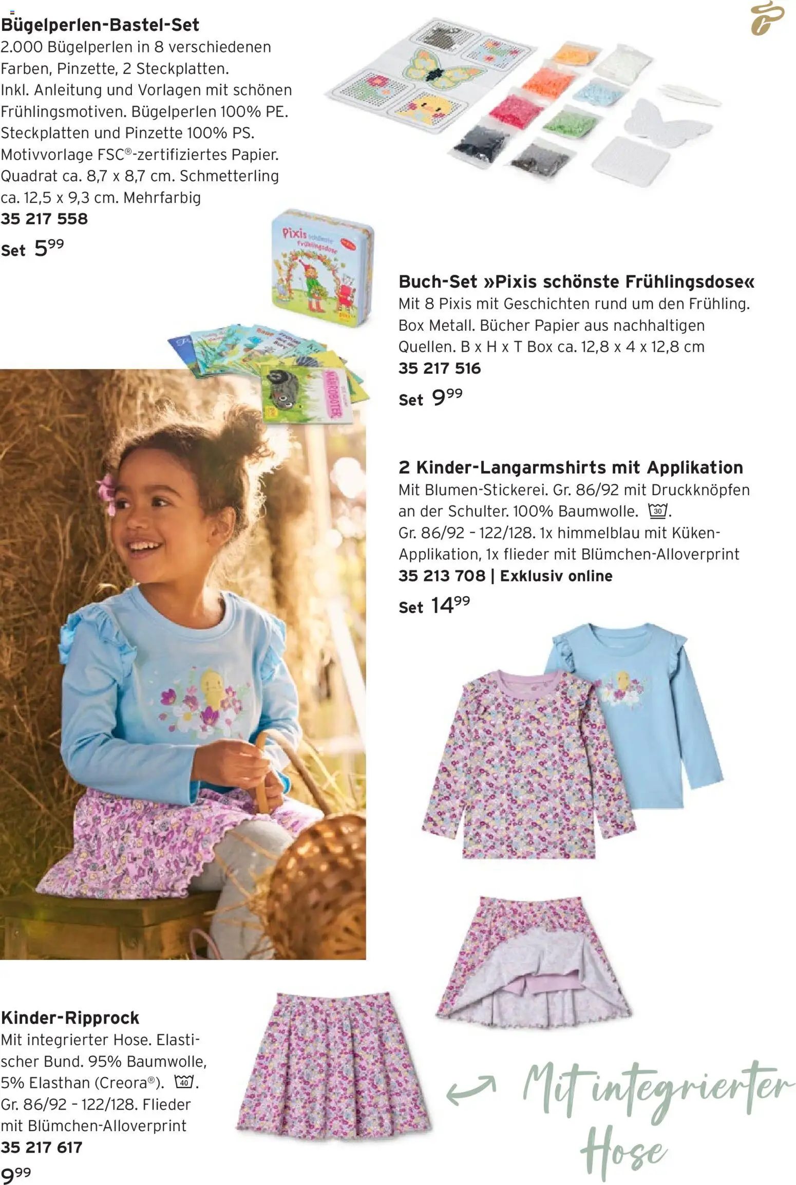 Prospekt Tchibo Wilde Hasen, bunte Blumen – gültig ab 11.03.2026 | Seite: 13 | Produkte: Box, Hose, Pinzette