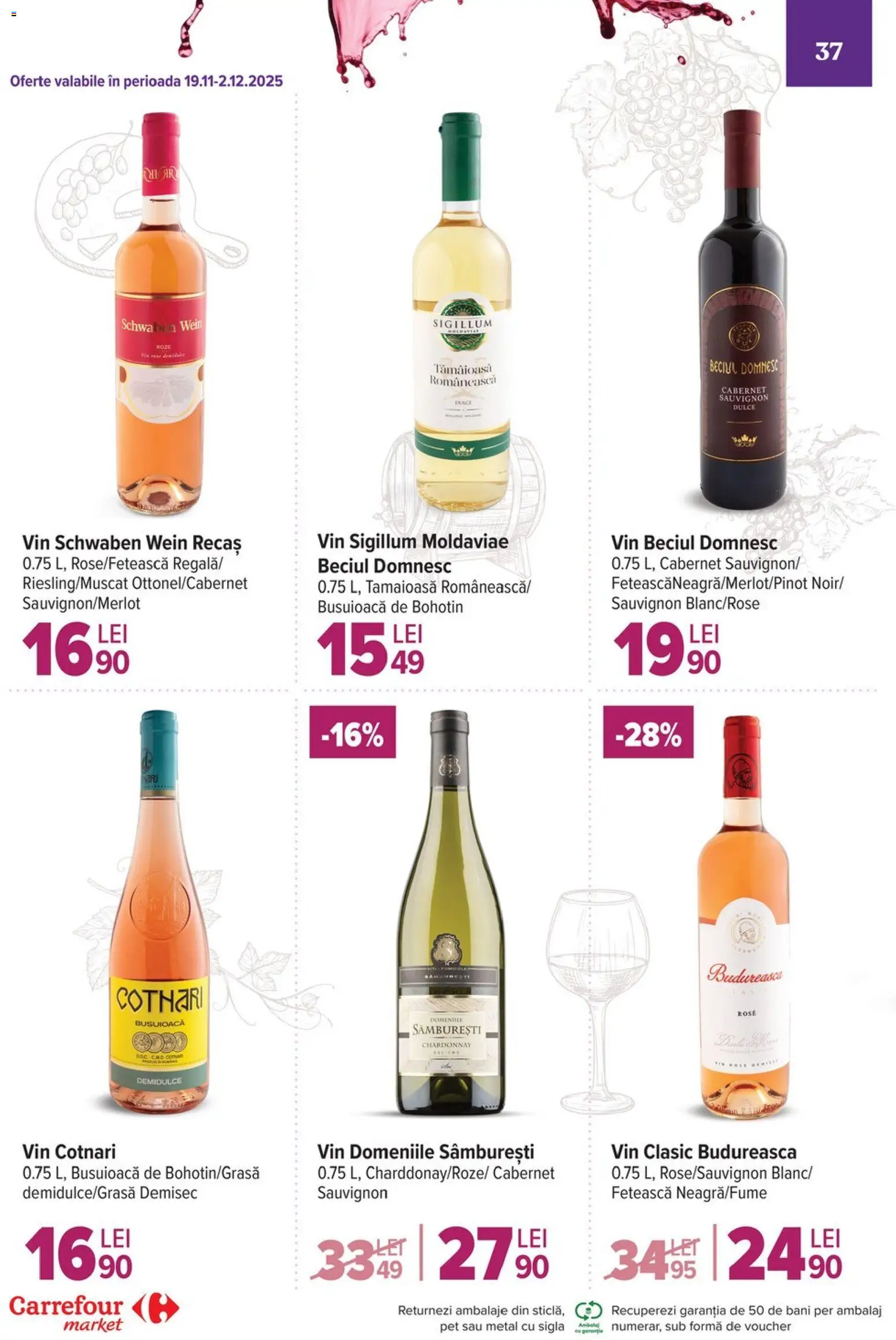 Noul catalog Carrefour – valabil de la 26.11.2025 | Pagină: 37 | Produse: Vin