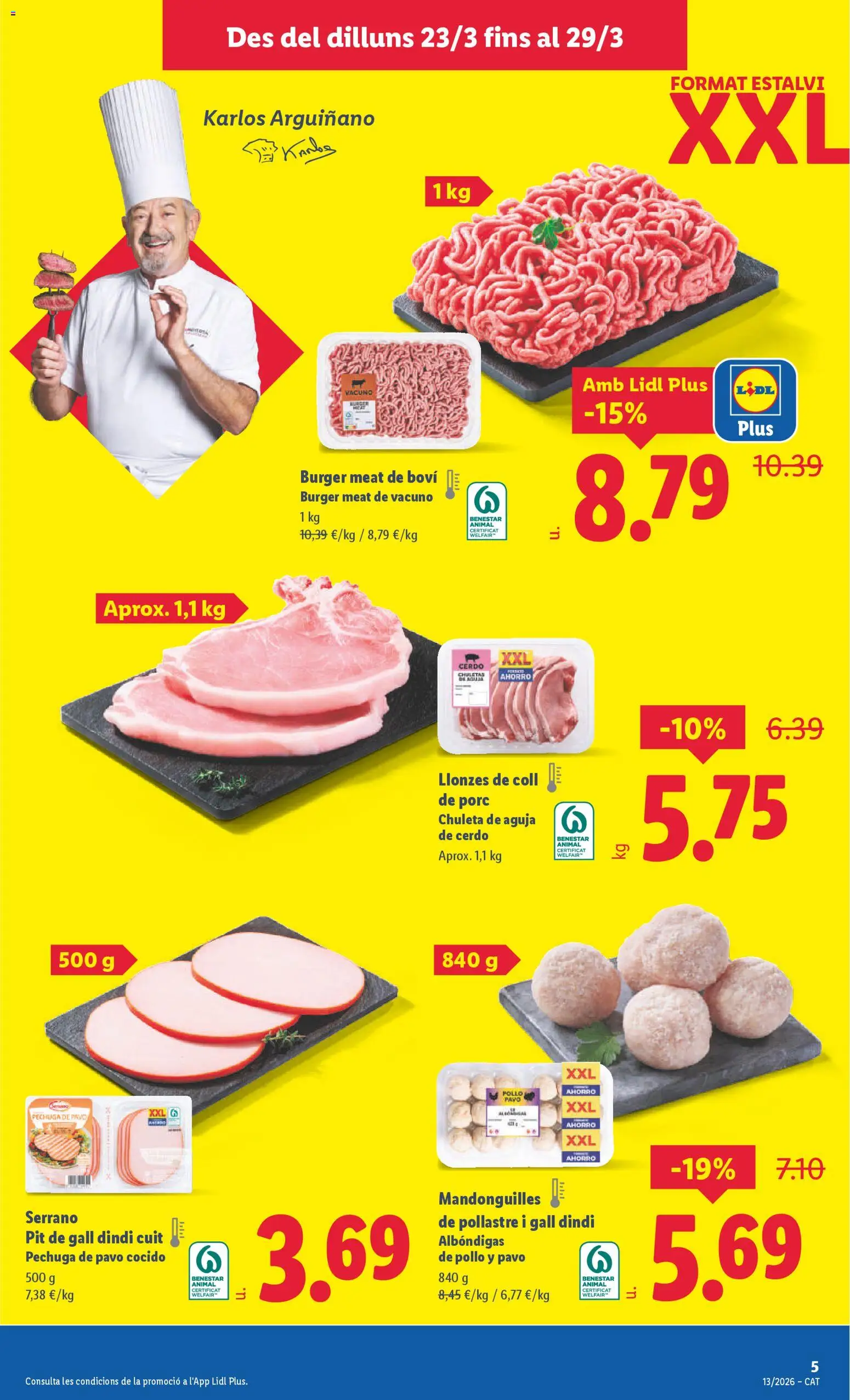 Lidl folleto │ válido desde el 23.03.2026 | Página: 5 | Productos: Cerdo