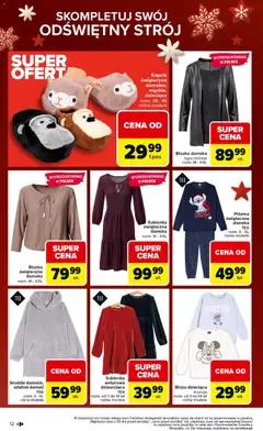 Pogląd oferty "Carrefour Gazetka - Święta spełnionych marzeń" - ważna od 01.12.2025 | Strona: 12 | Produkty: Bluzka, Piżama, Szlafrok, Sukienka