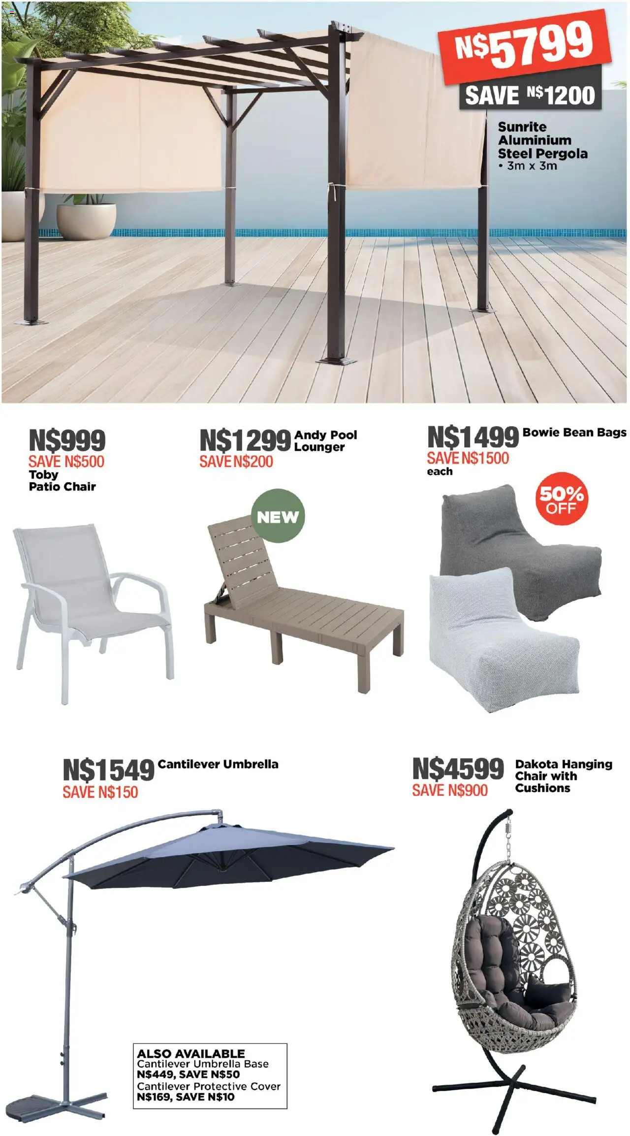 New House and Home catalogue – valid from 06.10.2025 | Page: 19 | Products: Cover, Umbrella, Chair