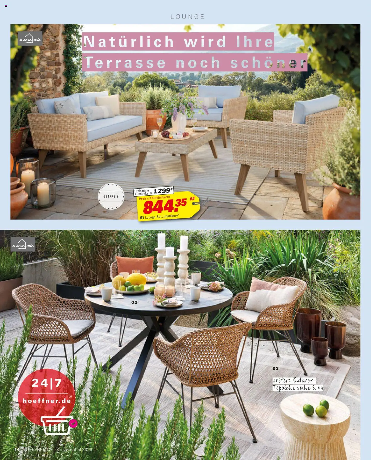 Höffner Prospekt Gartenmöbel – gültig ab 27.03.2026 | Seite: 14 | Produkte: Gartenmöbel