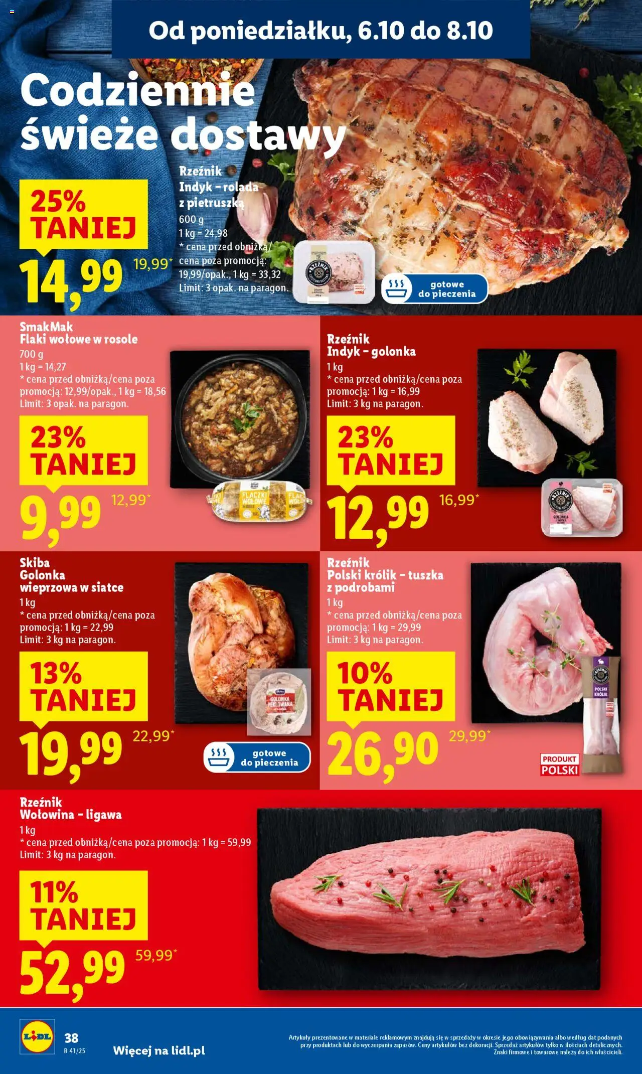 Lidl Gazetka od 06.10.2025 | Strona: 38 | Produkty: Mak, Pietruszka, Golonka wieprzowa, Flaki