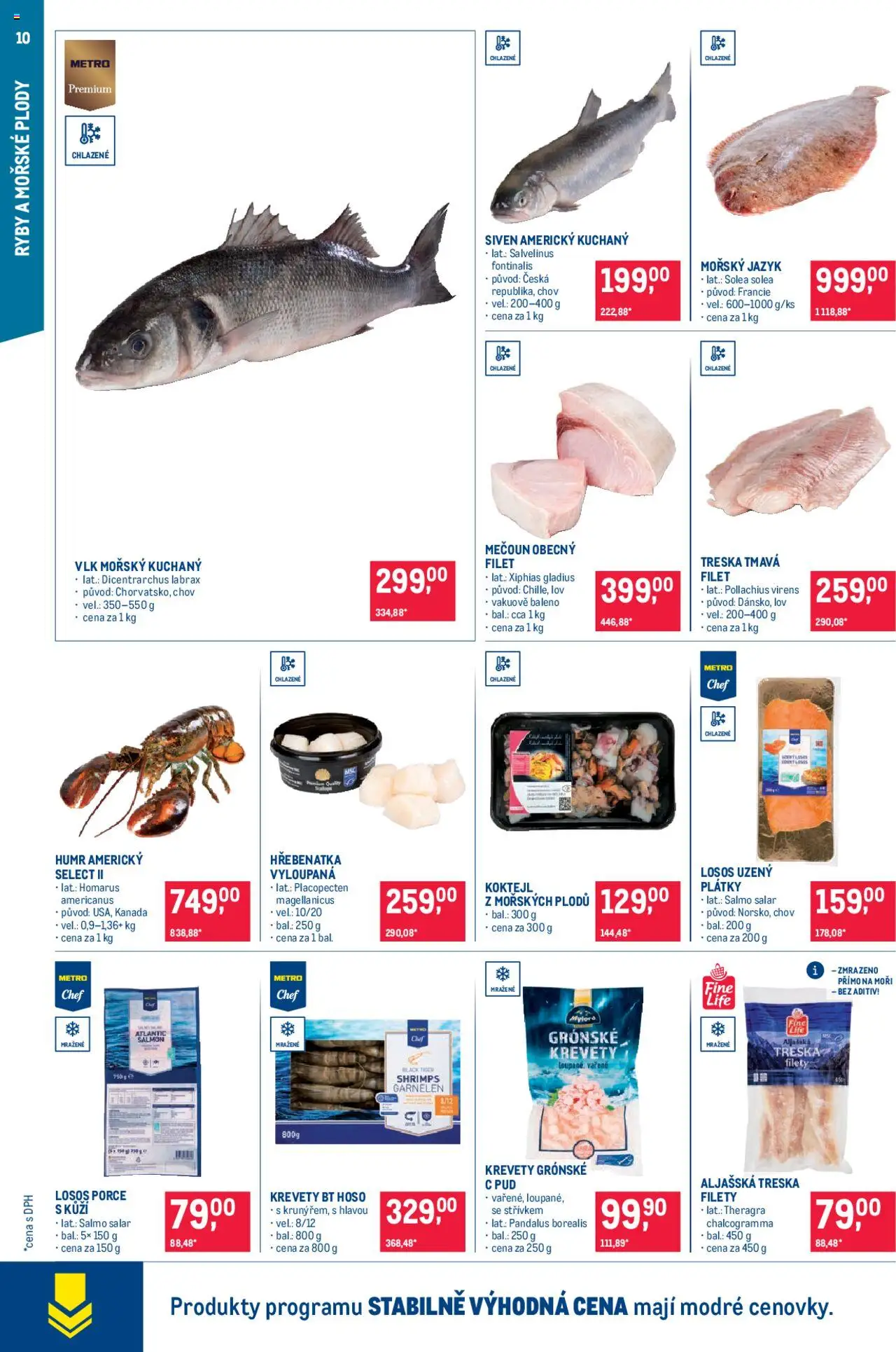 Makro leták - Pro milovníky jídla od 13.08.2025 | Strana: 10 | Produkty: Aljašská treska, Tiger, Ryby, Krevety
