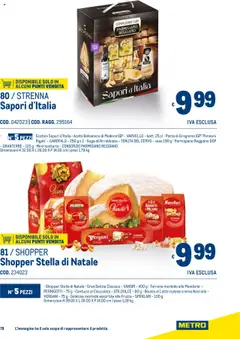 Anteprima del volantino Metro Natale catalogo valido a partire dal 06.11.2025 | Pagina: 78 | Prodotti: Crema, Latte, Aceto, Parmigiano reggiano