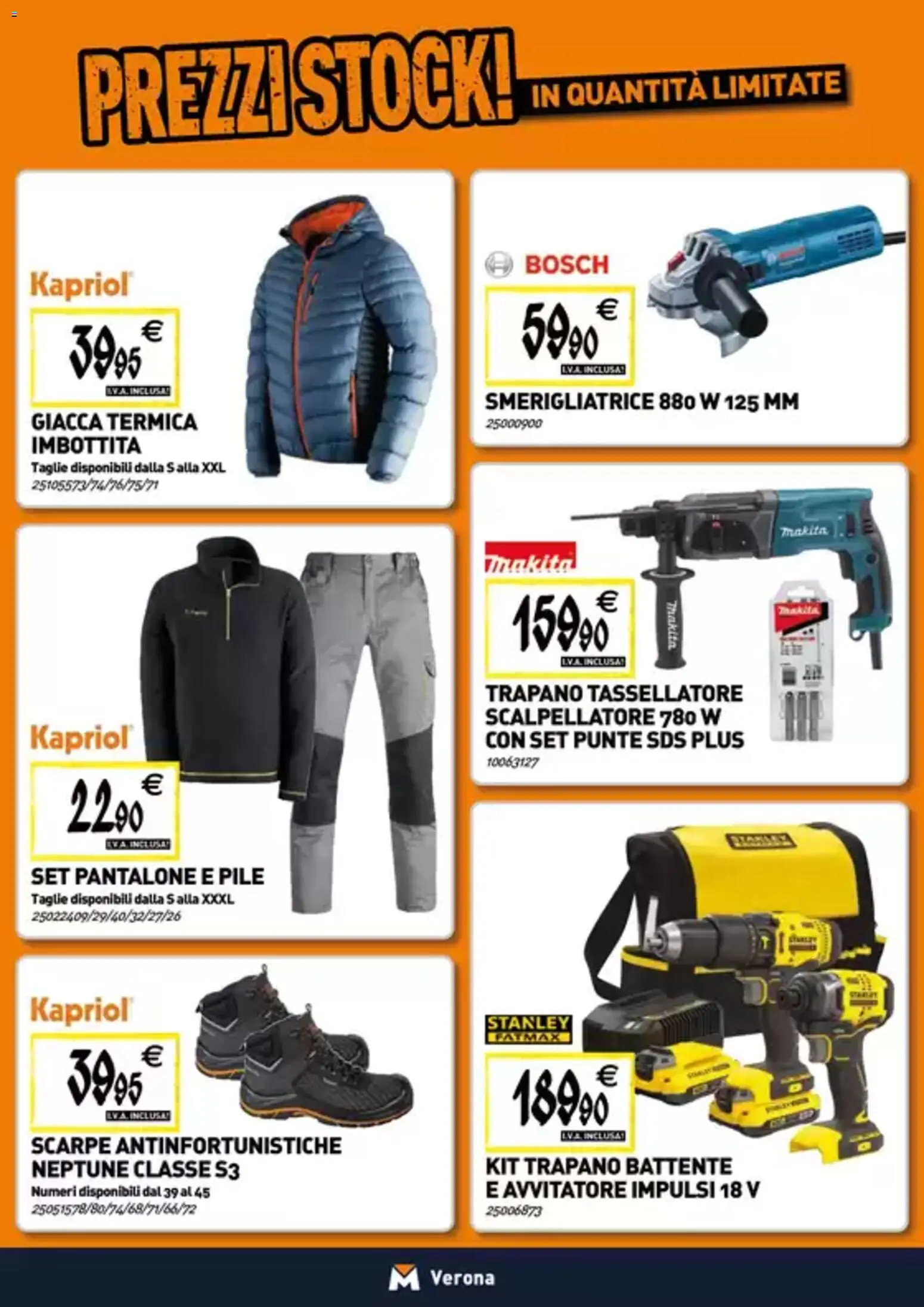 Volantino TECNOMAT del 30.10.2025 | Pagina: 17 | Prodotti: Pile, Giacca, Trapano, Smerigliatrice