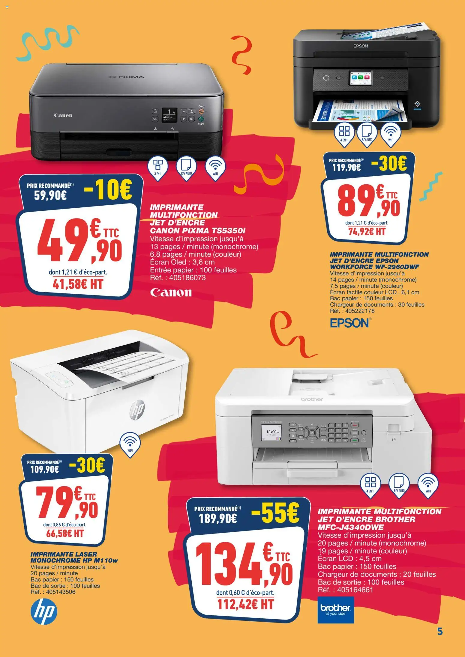 {H1} | Page: 5 | Produits: Imprimante, Imprimante multifonction