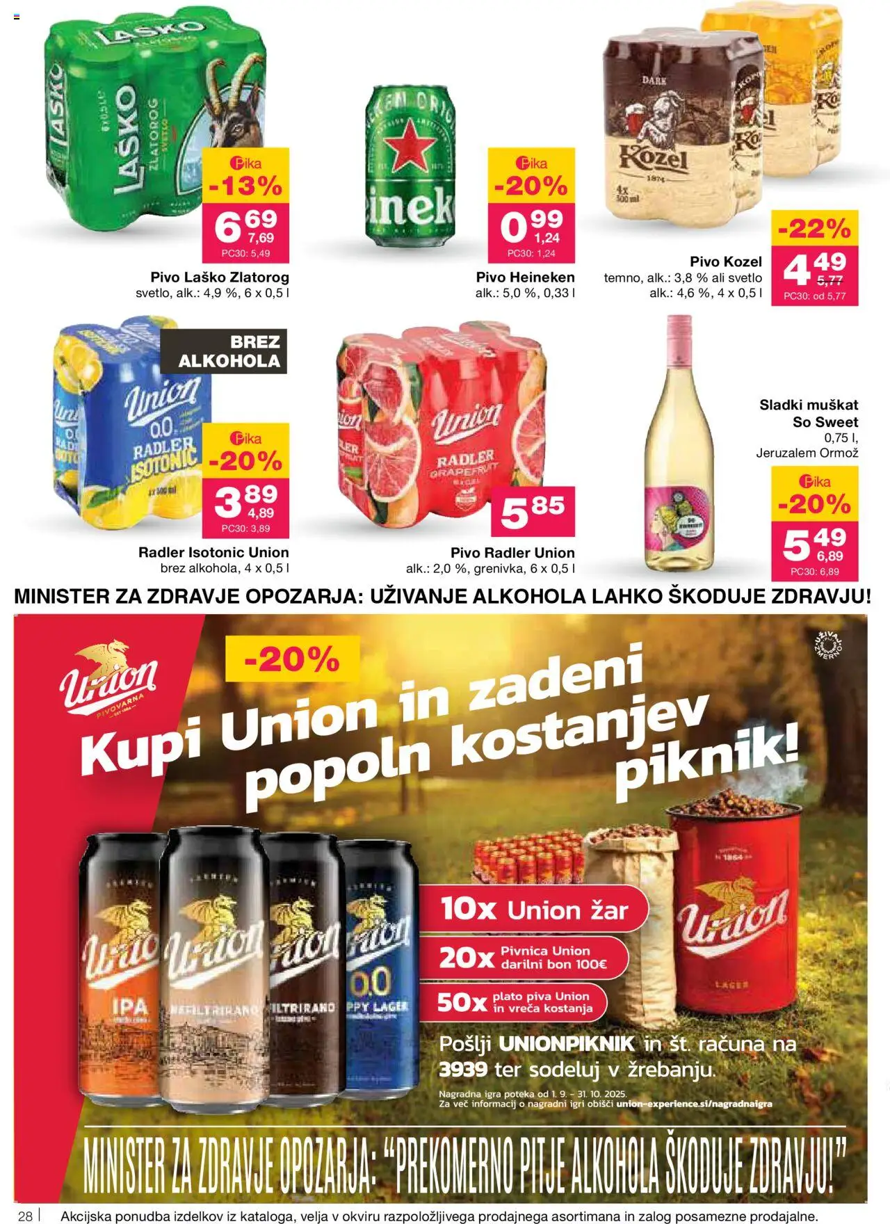 Novi Mercator katalog ponudbe – veljaven od 11.09.2025 | Stran: 30 | Izdelki: Falafel, Zar, Radler, Pivo