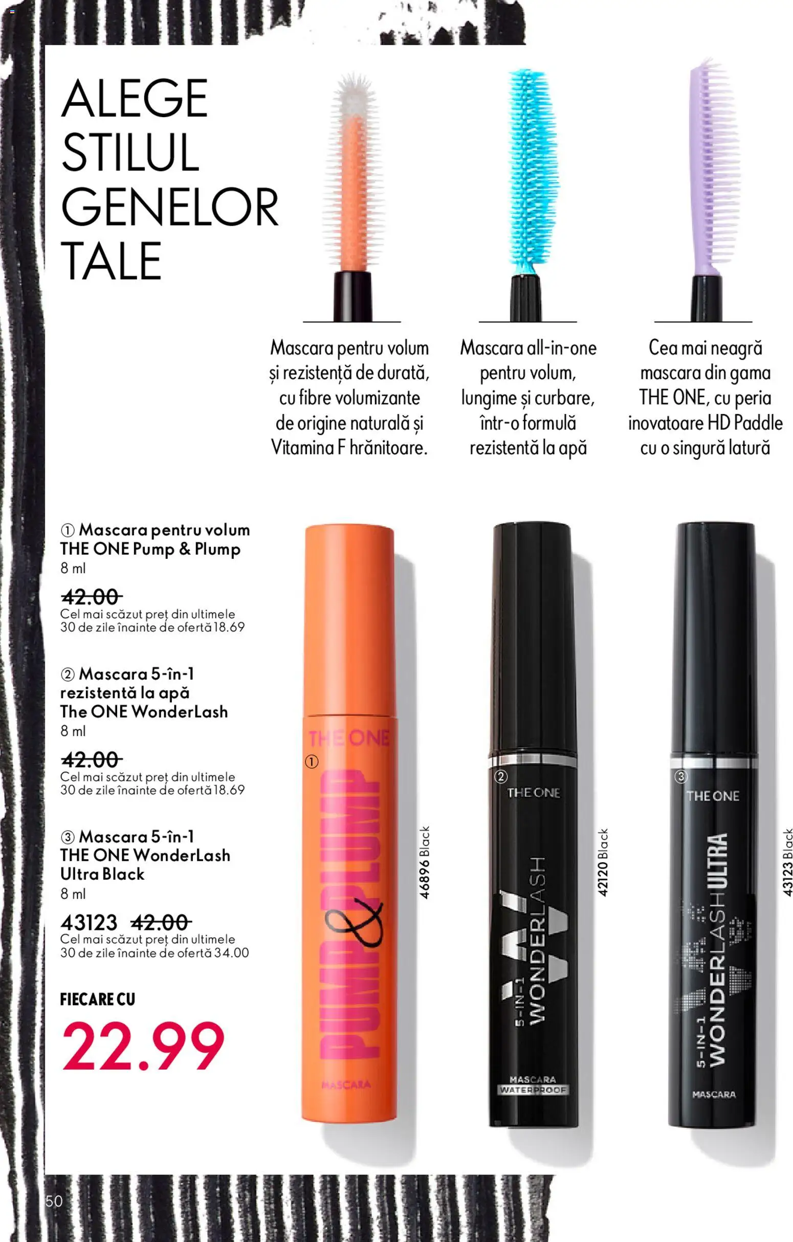 Noul catalog Oriflame – valabil de la 11.02.2026 | Pagină: 50 | Produse: Mascara, Apă