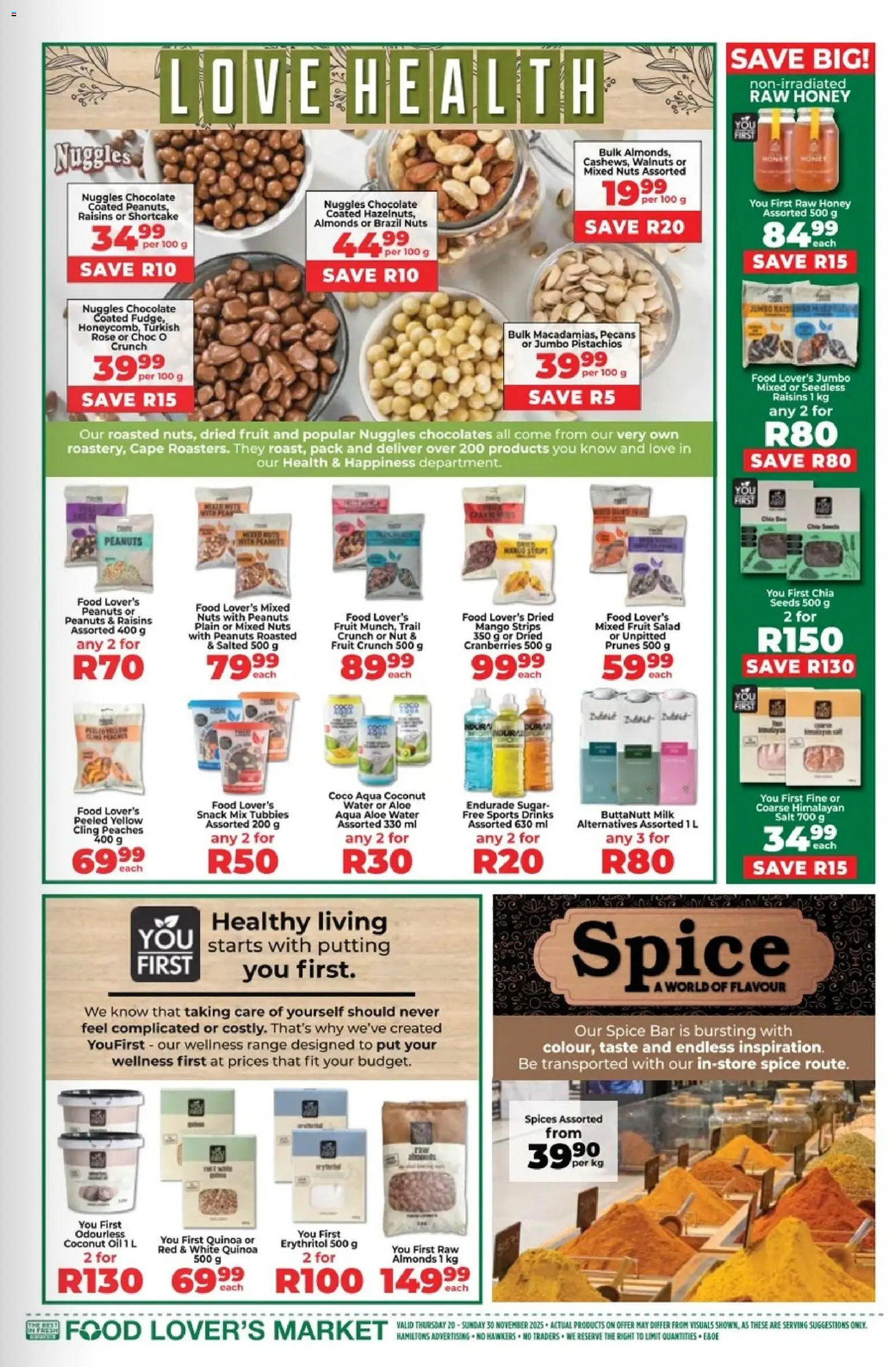 New Food Lover's Market catalogue – valid from 20.11.2025 | Page: 11 | Products: Milk, Peanuts, Salad, Raisins