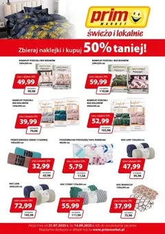 Pogląd oferty "Prim Market Promocja - Akcja Lojalnościowa Pościele Koce Tekstim" - ważna od 21.07.2025