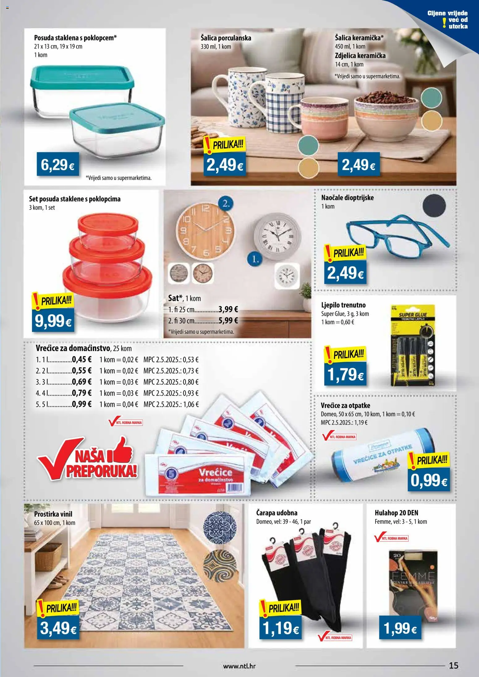 NTL katalog | vrijedi od 28.01.2026 | Stranica: 15 | Proizvodi: Naočale, Sat, Šalica, Ljepilo