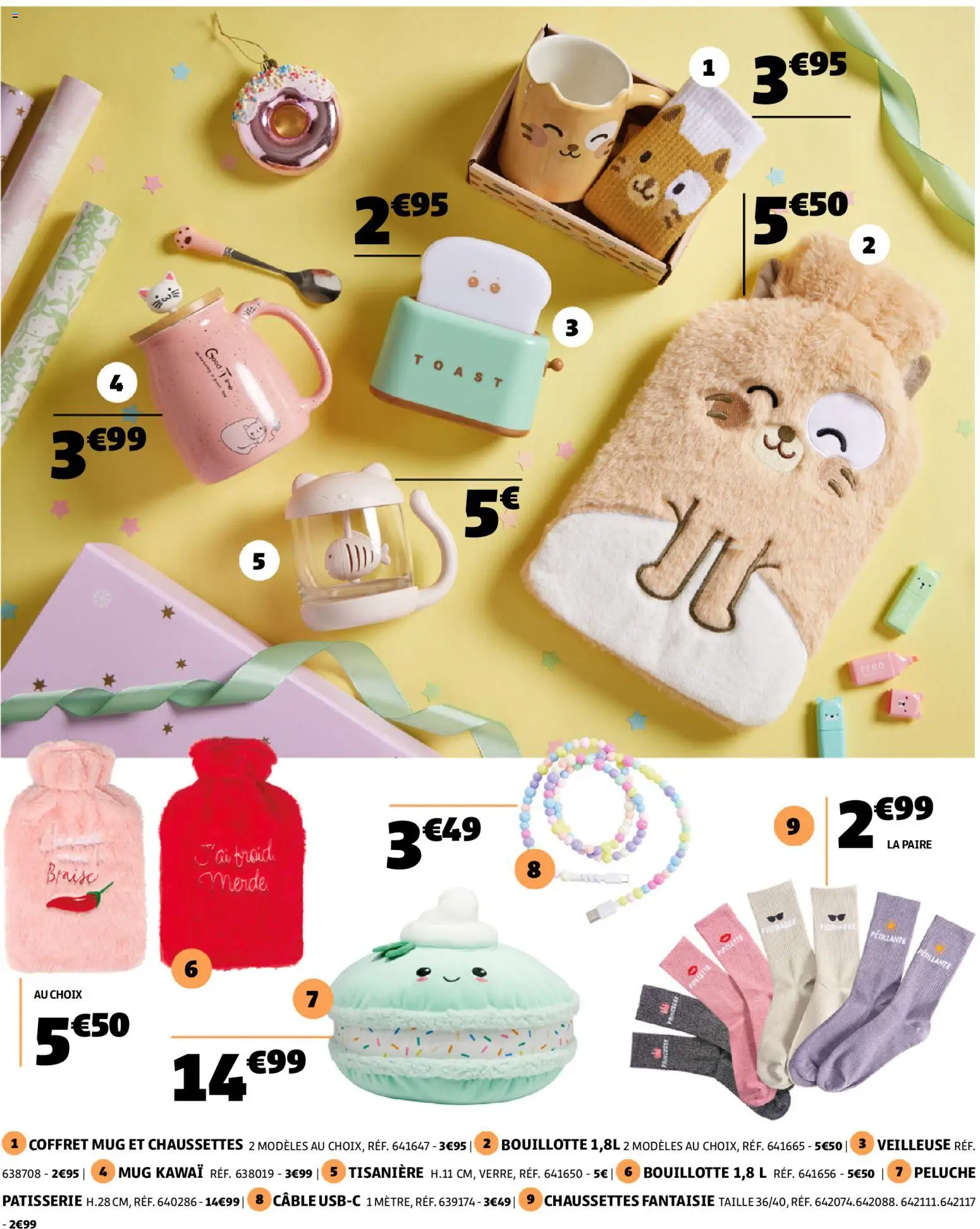 {H1} | Page: 10 | Produits: Câble, Peluche, Thé, Bouillotte