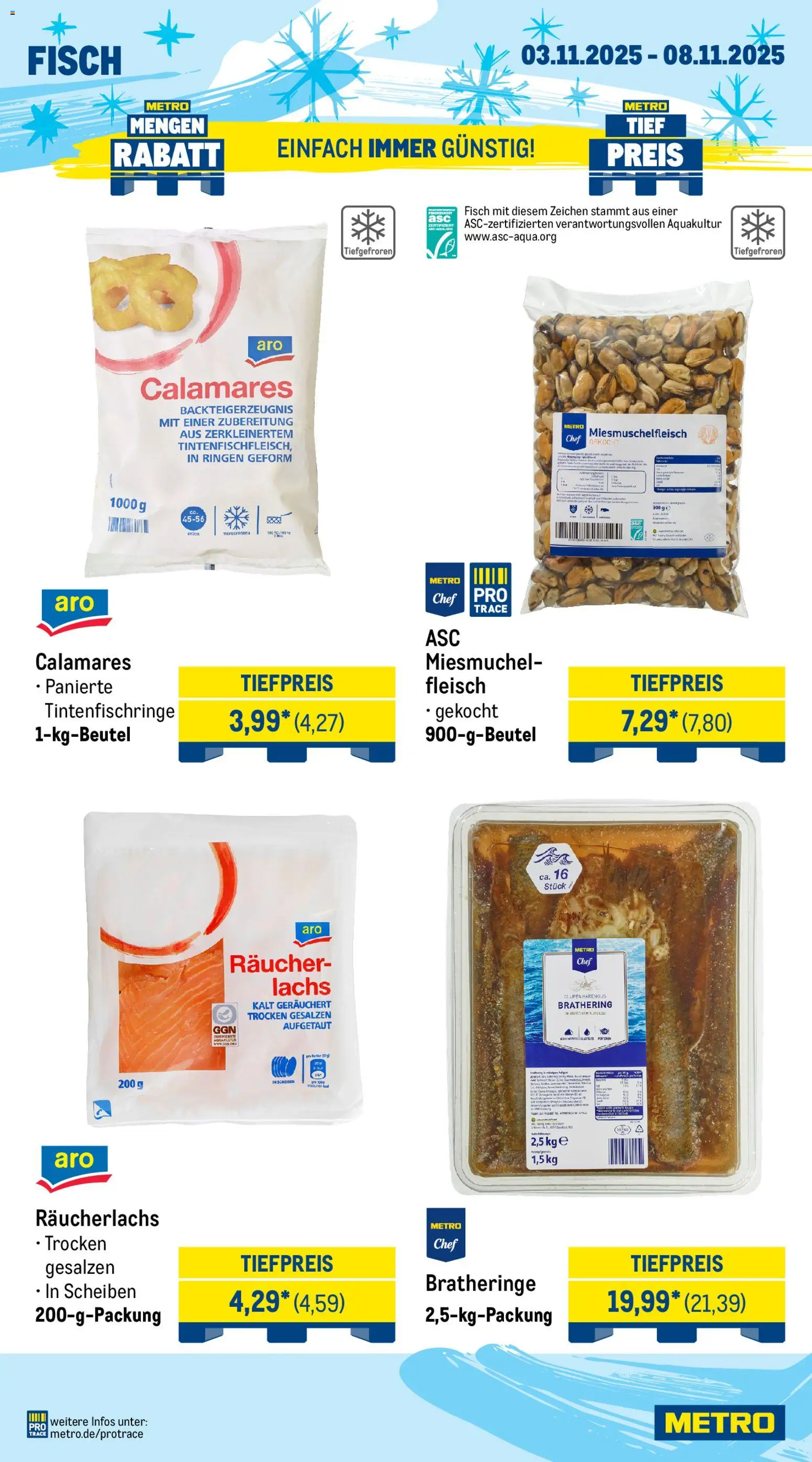 Metro - Black Friday – gültig ab 03.11.2025 | Seite: 7 | Produkte: Fisch, Lachs, Räucherlachs, Fleisch