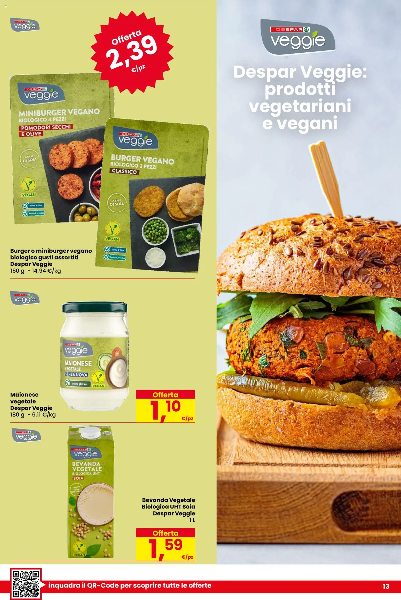 Volantino Despar del 10.01.2026 | Pagina: 13 | Prodotti: Maionese, Olive, Pomodori, Pomodori secchi