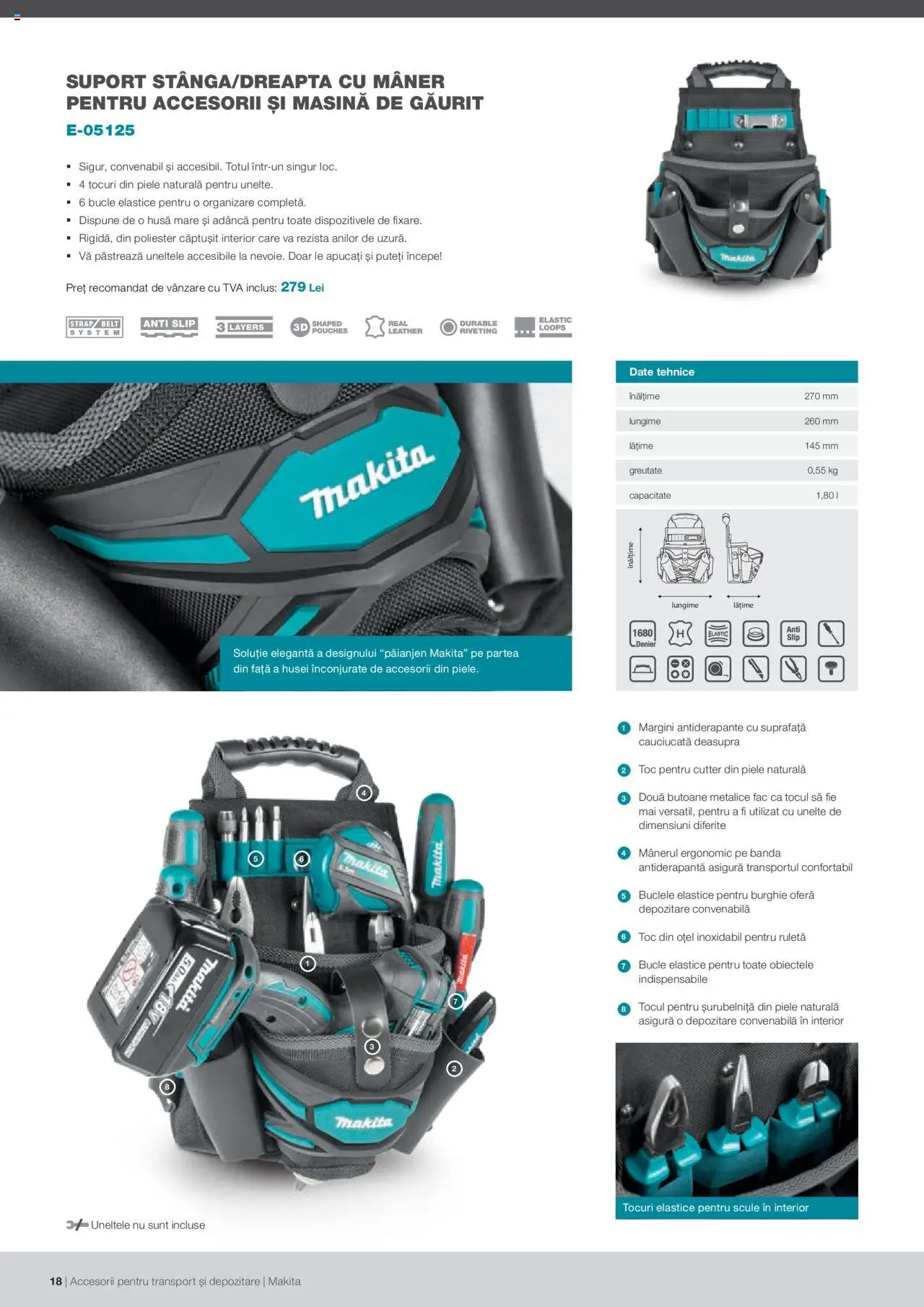 Makita catalog - Accesorii pentru transport si depozitare   – valabil de la 06.09.2021 | Pagină: 18