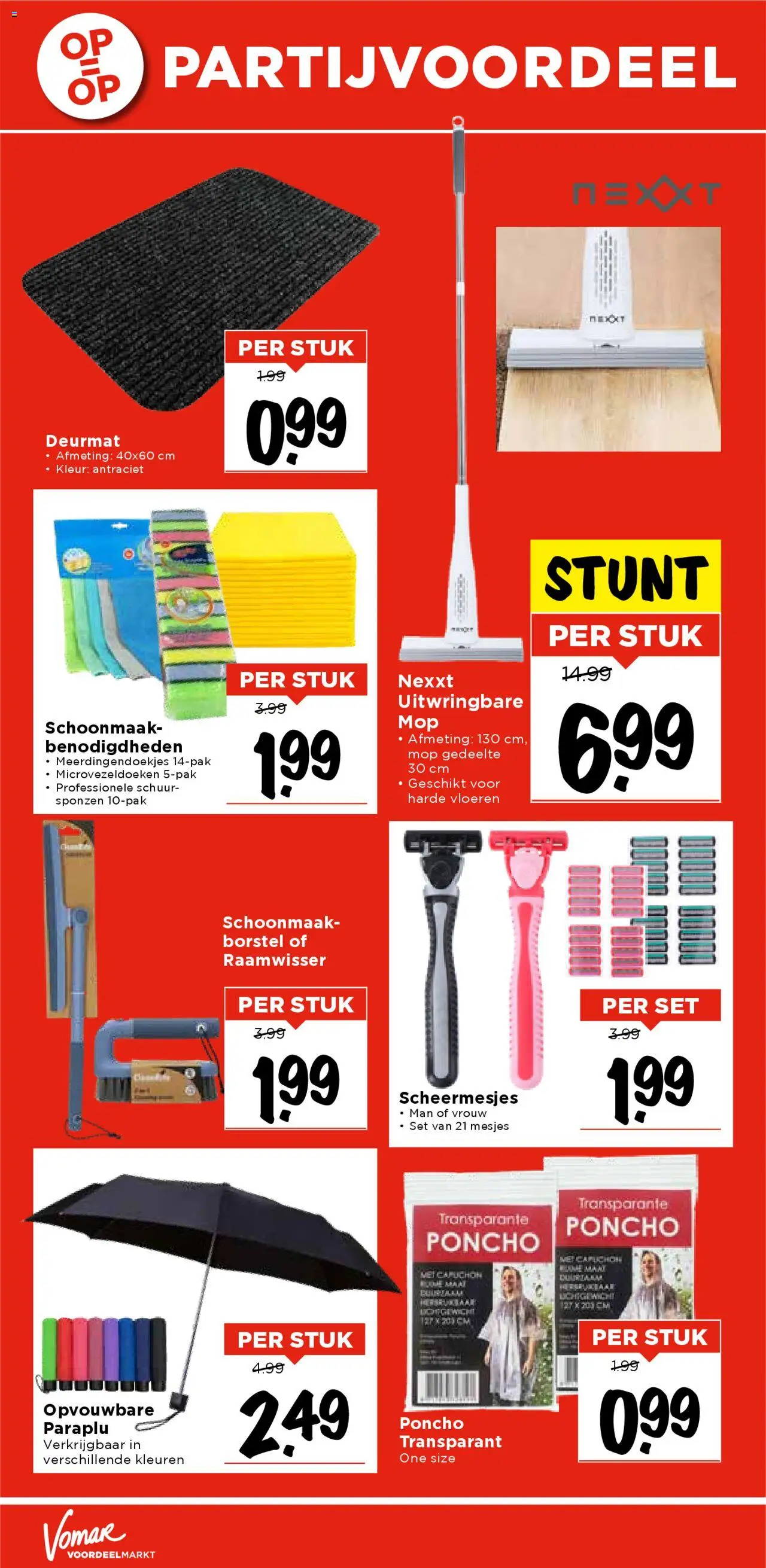  | Pagina: 33 | Producten: Poncho, Paraplu, Deurmat, Vloeren