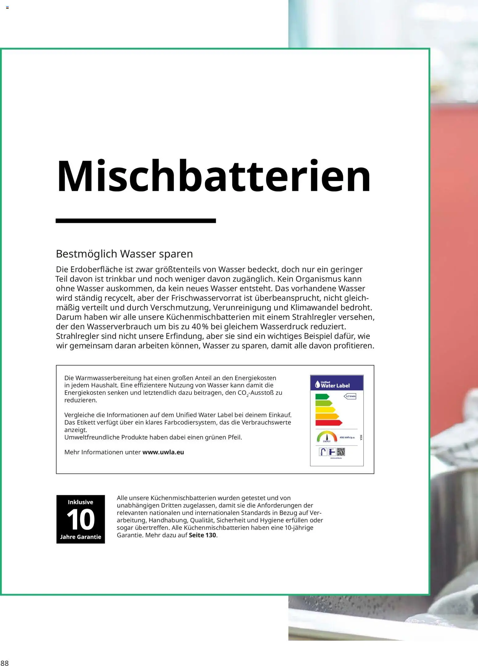 Ikea Küchen – gültig ab 30.09.2025 | Seite: 88 | Produkte: Wasser