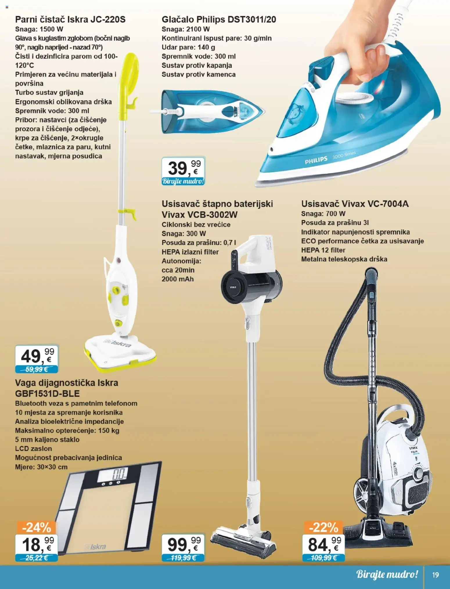KTC katalog | vrijedi od 21.01.2026 | Stranica: 16 | Proizvodi: Usisavač, Četka, Parni čistač, Vaga