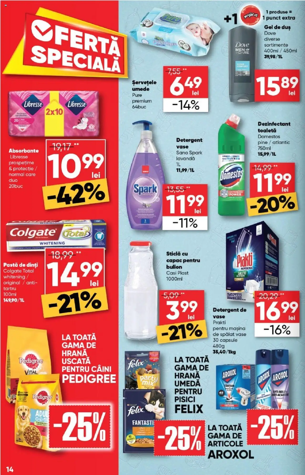Catalog Profi  – valabil de la 20.08.2025 | Pagină: 14 | Produse: Pomelo, Duș, Detergent, Absorbante