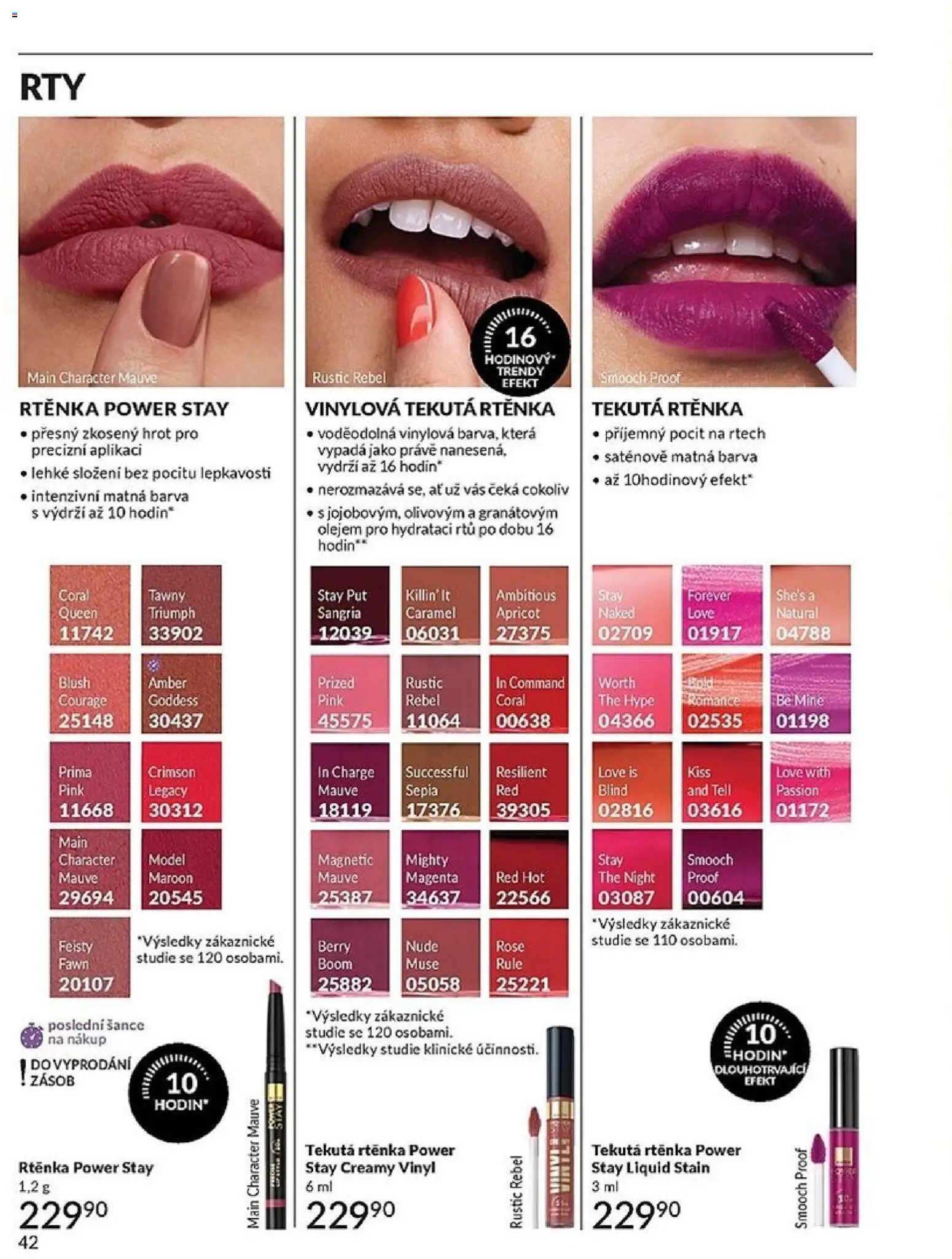 Avon Katalog 04/2026 od 01.04.2026 | Strana: 42 | Produkty: Sangria, Rtěnka