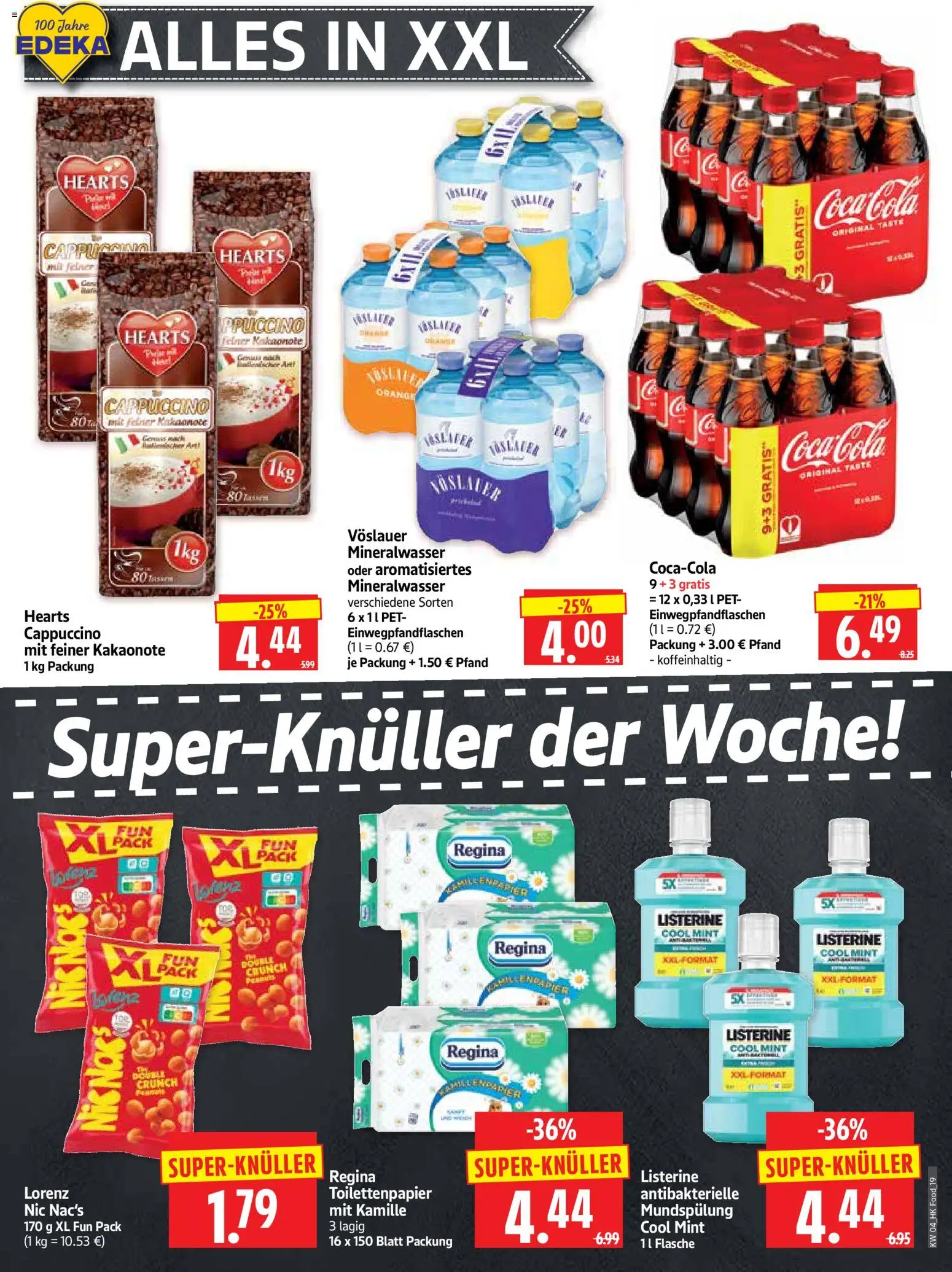 HERKULES Prospekt 	 – gültig ab 19.01.2026 | Seite: 19 | Produkte: Mineralwasser, Listerine, Toilettenpapier