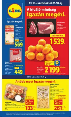 Lidl Akciós újság - amely érvényes a következő dátumtól: 15.01.2026