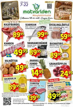 Matvärlden - erbjudanden - Förhandsvisning av reklamblad från butik Matvärlden aktuell från 01.12.2025