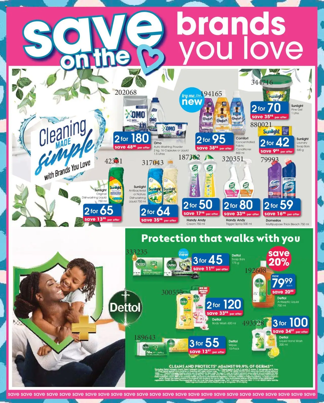 Clicks Specials │ valid from 07.08.2025 | Page: 16 | Products: Bleach, Conditioner, Cream, Washing powder