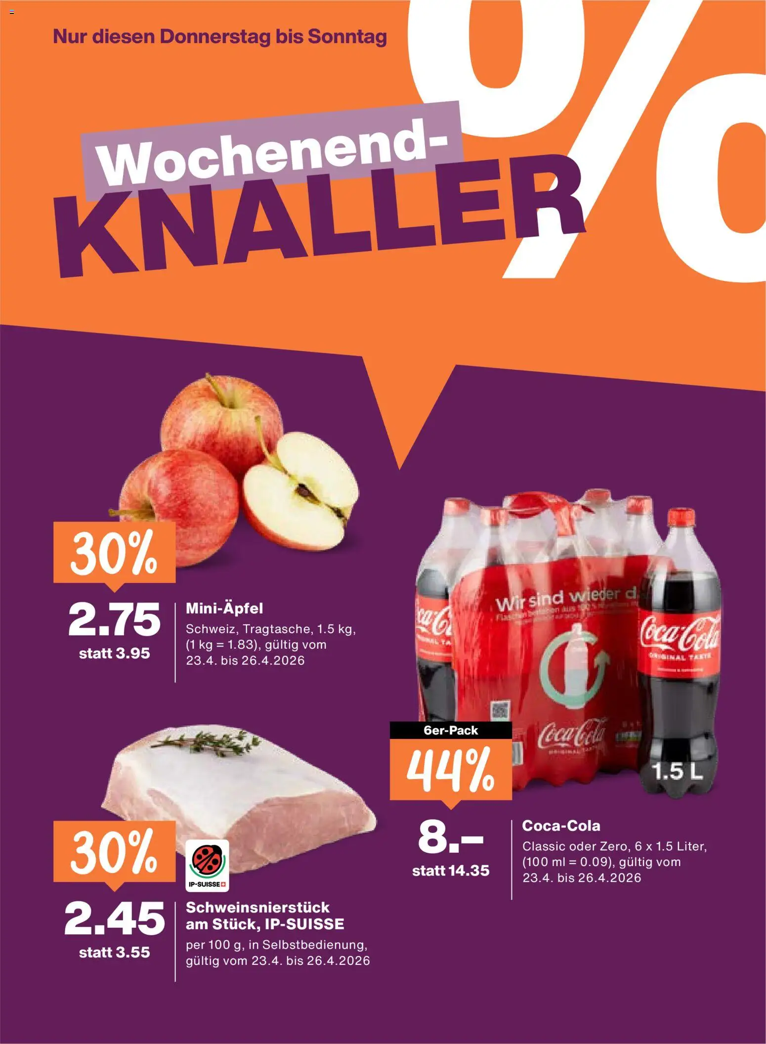 Migros aktionen – gültig ab 23.04.2026 | Seite: 20 | Produkte: Coca Cola