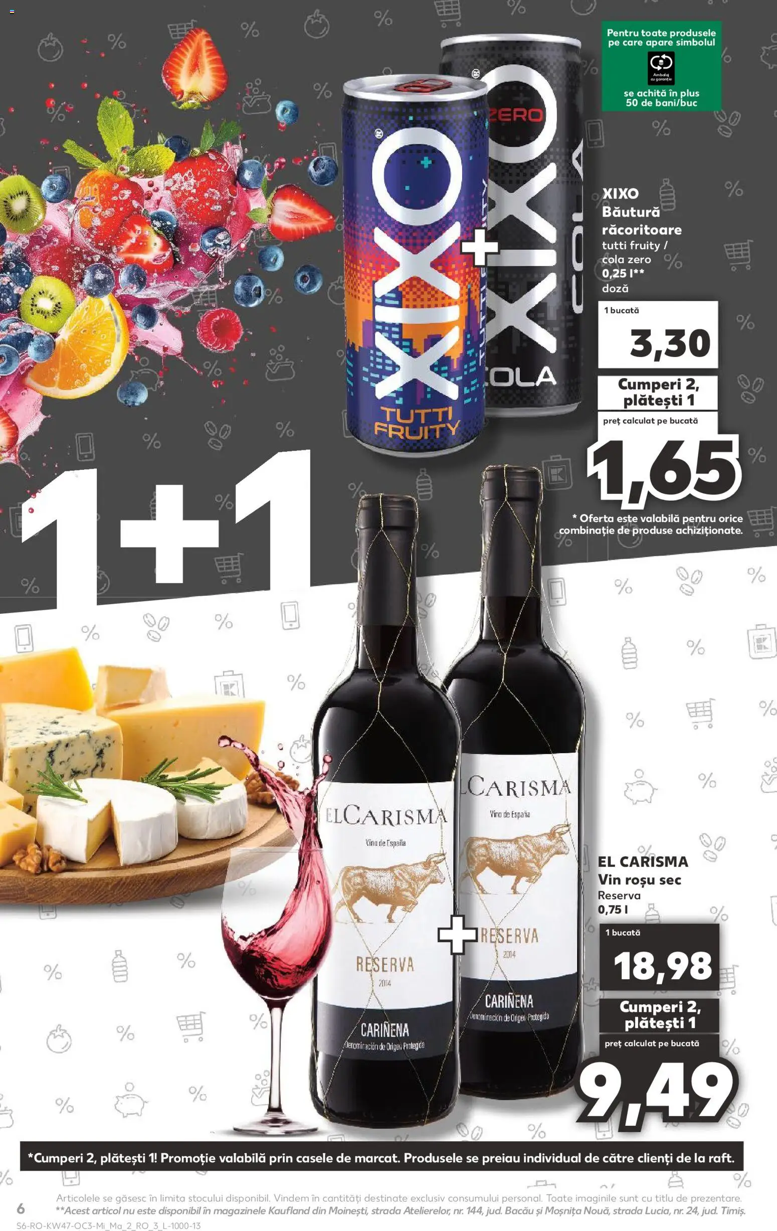 Kaufland RO akciós ujság - amely érvényes a következő dátumtól: 19.11.2025 | Oldal: 6 | Termékek: Cola